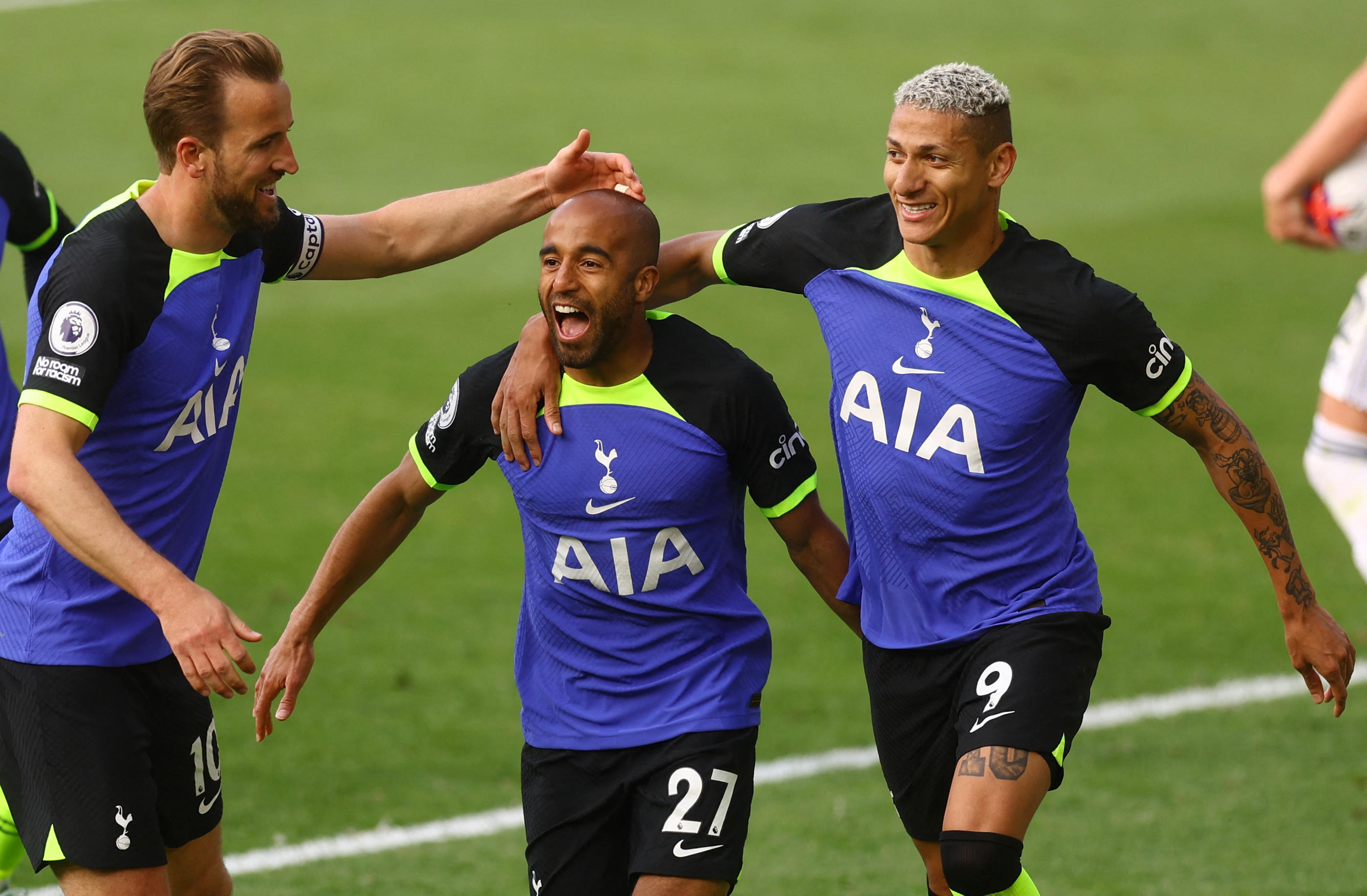 Lucas Moura a terminé son aventure à Tottenham en inscrivant un superbe but dans le temps additionnel de son tout dernier match. (Reuters/Lee Smith)