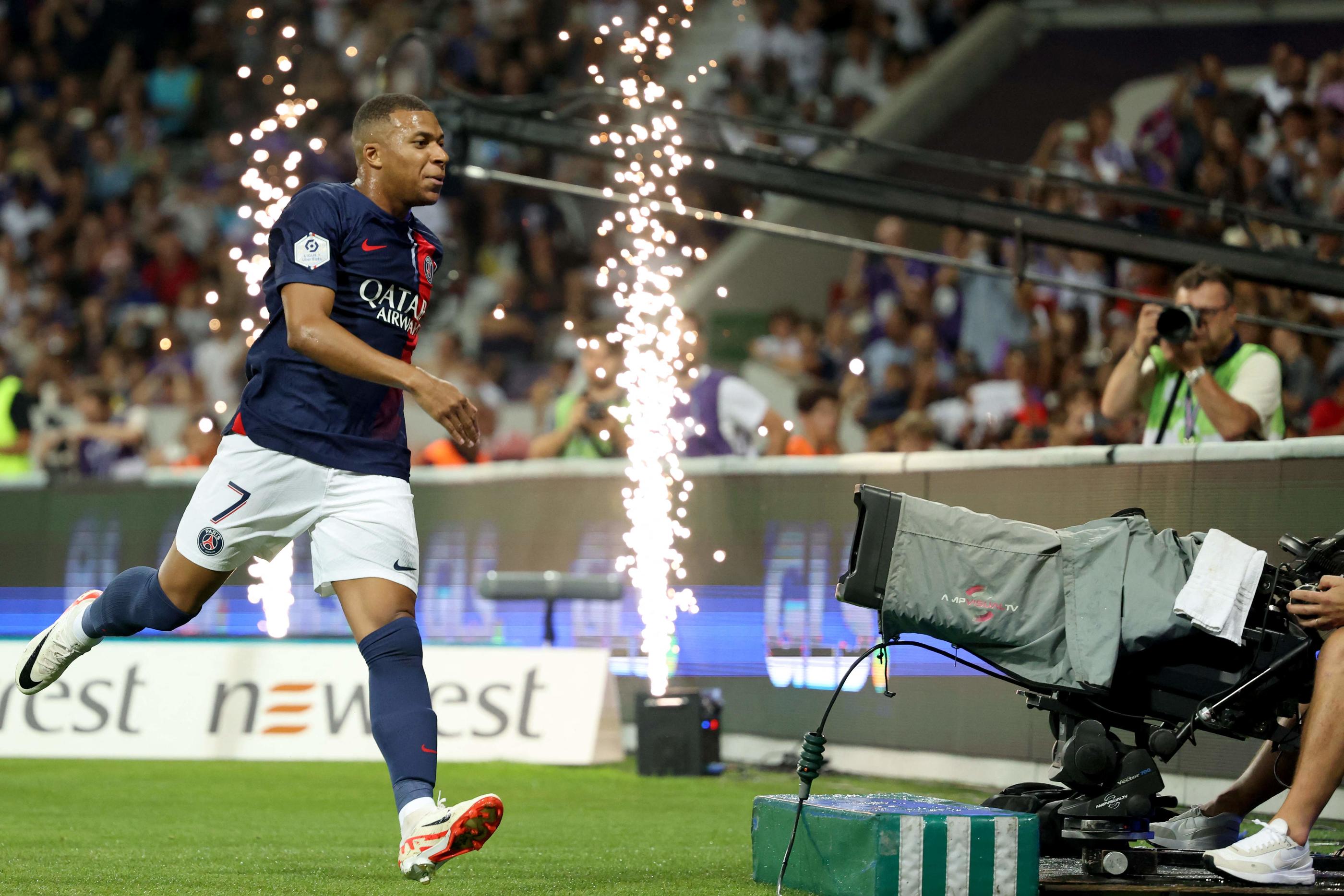 Kylian Mbappé a marqué contre Toulouse. (Charly TRIBALLEAU / AFP) 