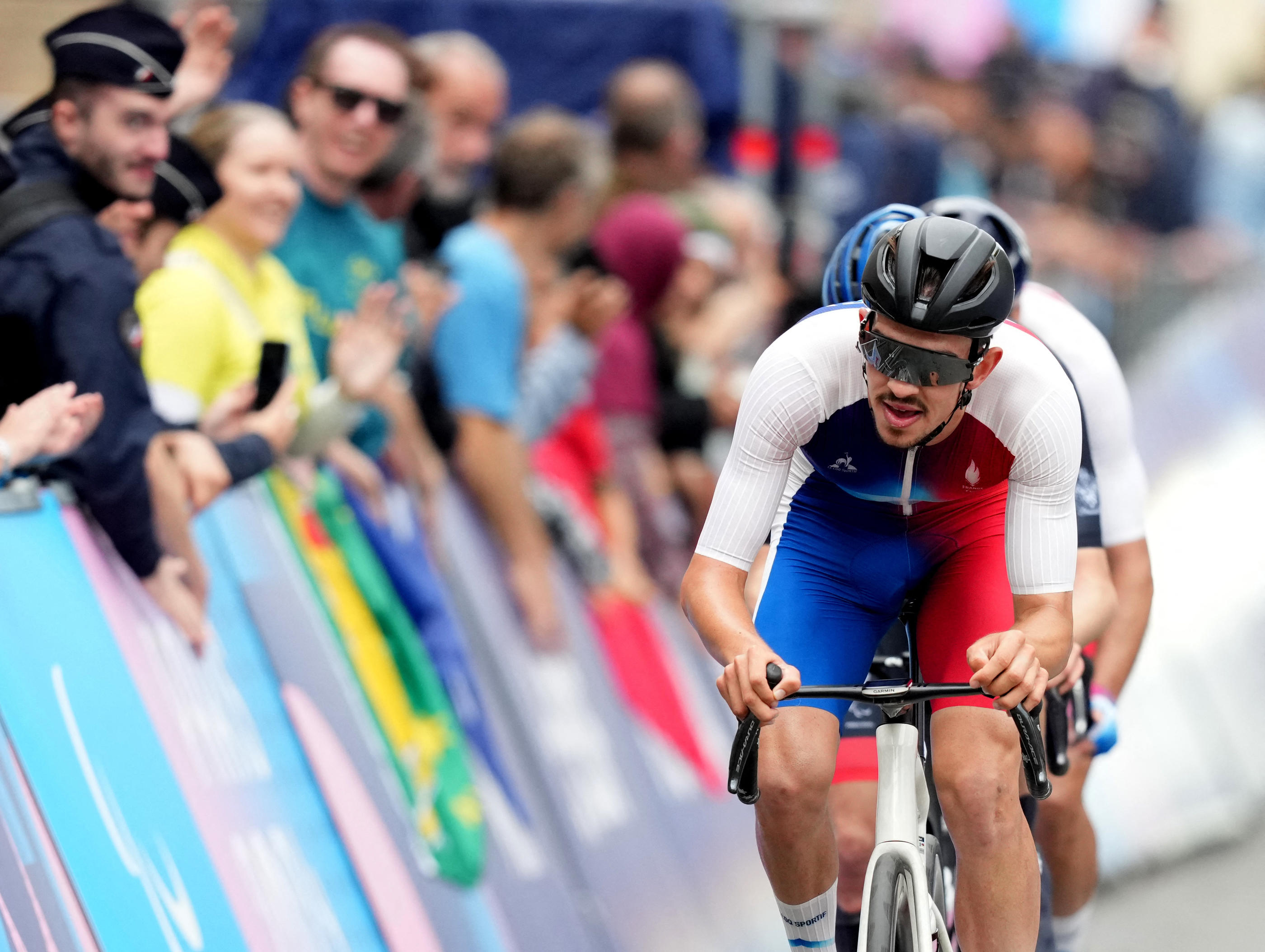 En bronze samedi dans l'épreuve sur route, Alexandre Léauté avait avant été sacré sur la piste et en contre-la-montre. Avec 4 médailles en tout, il est un des symboles de la réussite du para-cyclisme français. REUTERS/Maja Smiejkowska