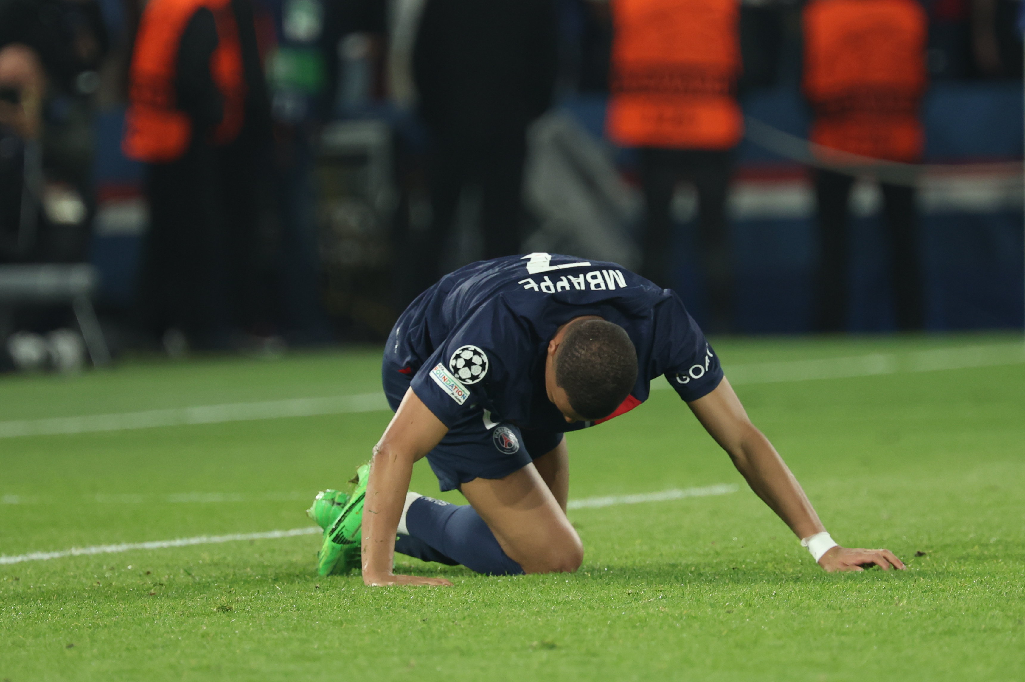 Kylian Mbappé et le PSG ont échoué dans leur quête de Ligue des champions face au Borussia Dortmund en demi-finale. LP/ARNAUD JOURNOIS
