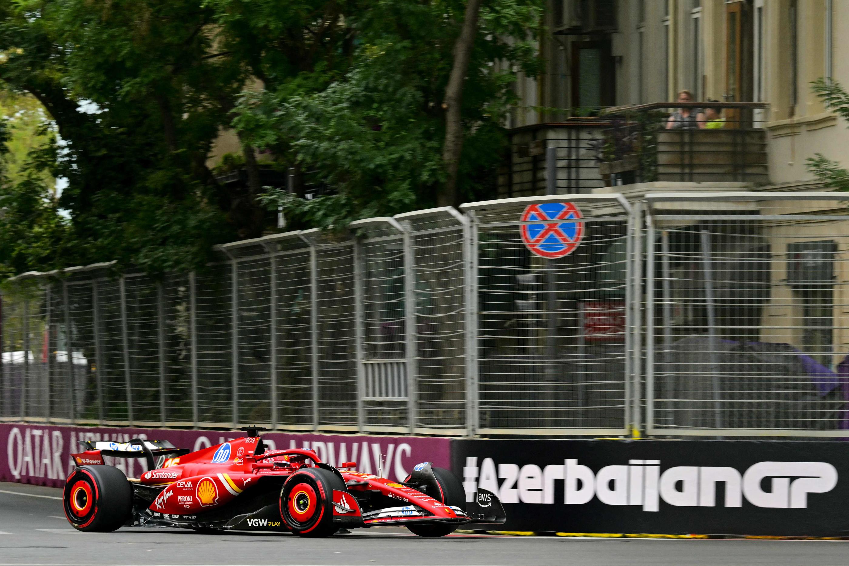 Charles Leclerc a l'occasion de remporter un deuxième Grand Prix d'affilée. AFP