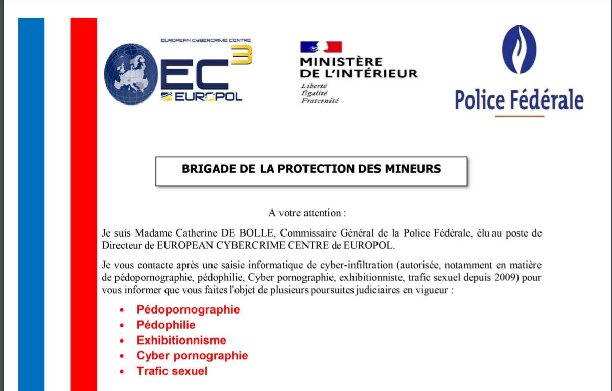 Lettre officielle modèle