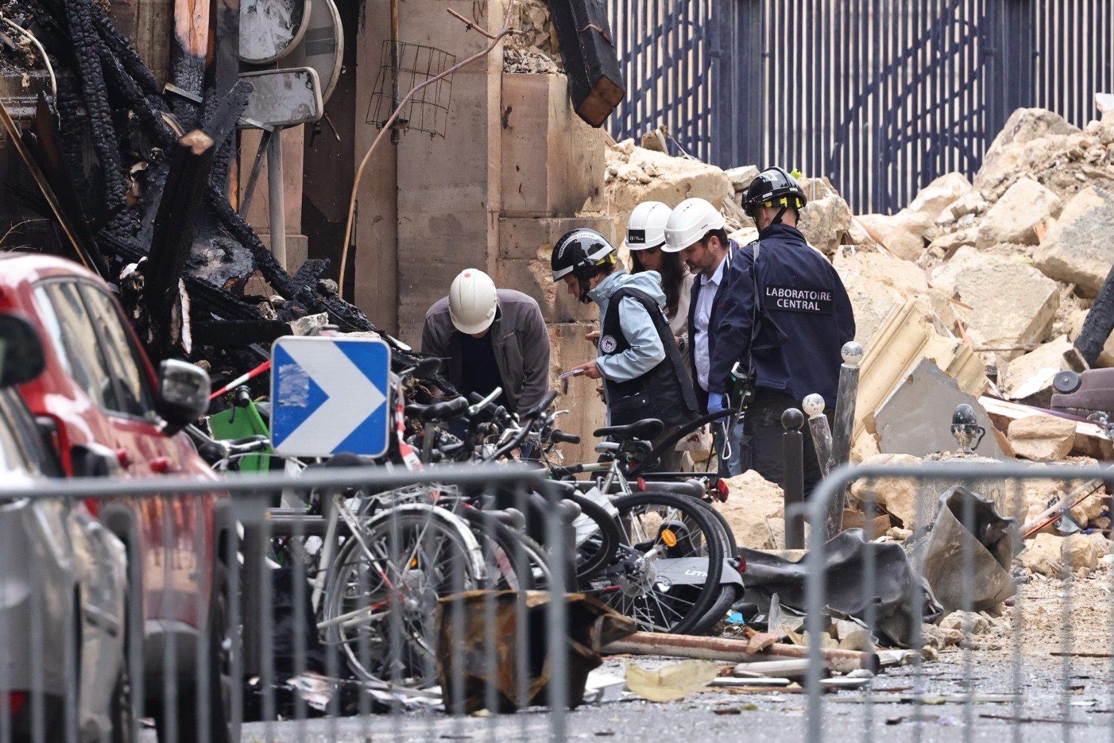 Le 21 juin, une explosion a pulverisé l'immeuble de l'American Academy,  situé rue Saint-Jacques à Paris (Ve). LP/Olivier Arandel