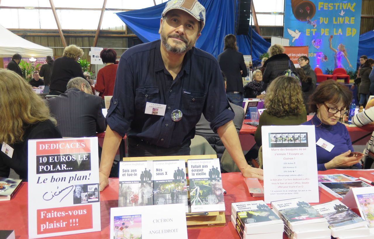 <b></b> Mennecy, février 2017. Claude Picq, alias Cicéron Angledroit, vient de sortir son 8<sup>e</sup> polar qu’il dédicace au salon du livre de Paris ce samedi et dimanche.