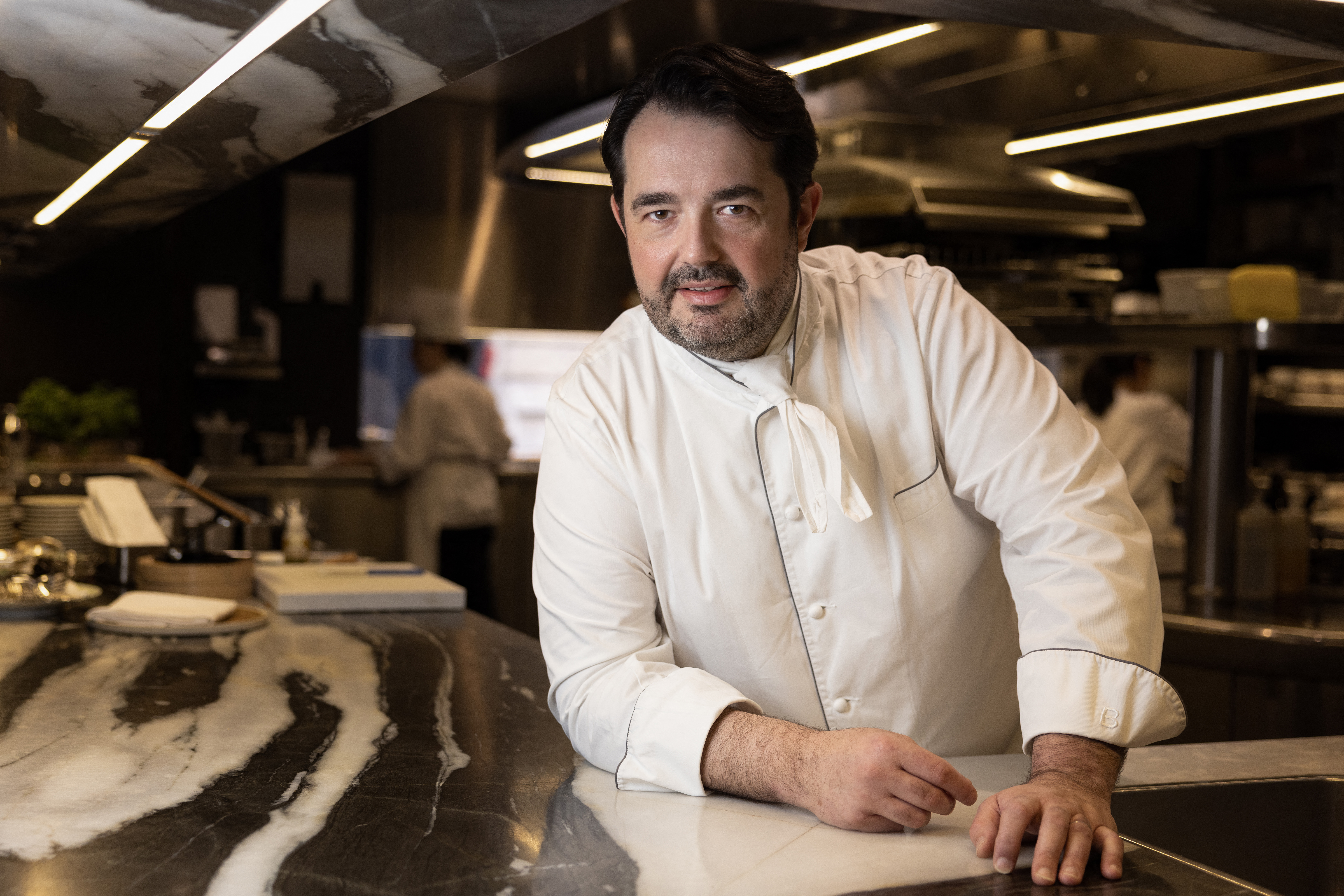 Le domicile du chef Jean-François Piège à Paris (Ier) avait été visité par trois hommes en janvier dernier. La nourrice avait été ligotée. (Archives 2023) AFP/Joël Saget