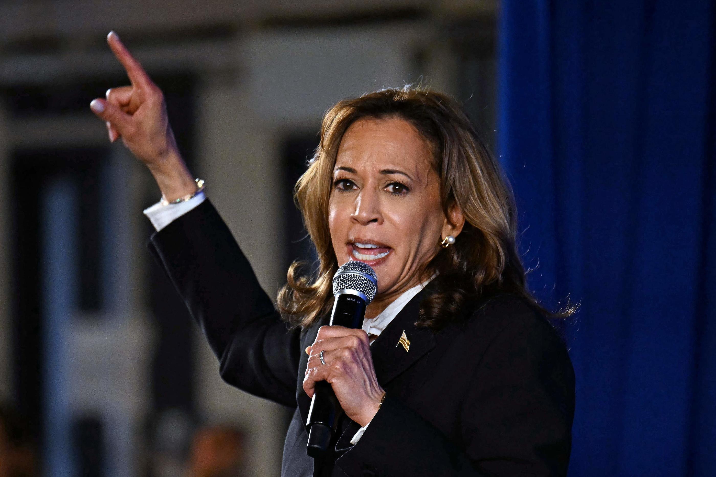 Kamala Harris a reproché à son adversaire, Donald Trump, de propager un « tissu de mensonges » sur l’avortement. Jim WATSON / AFP