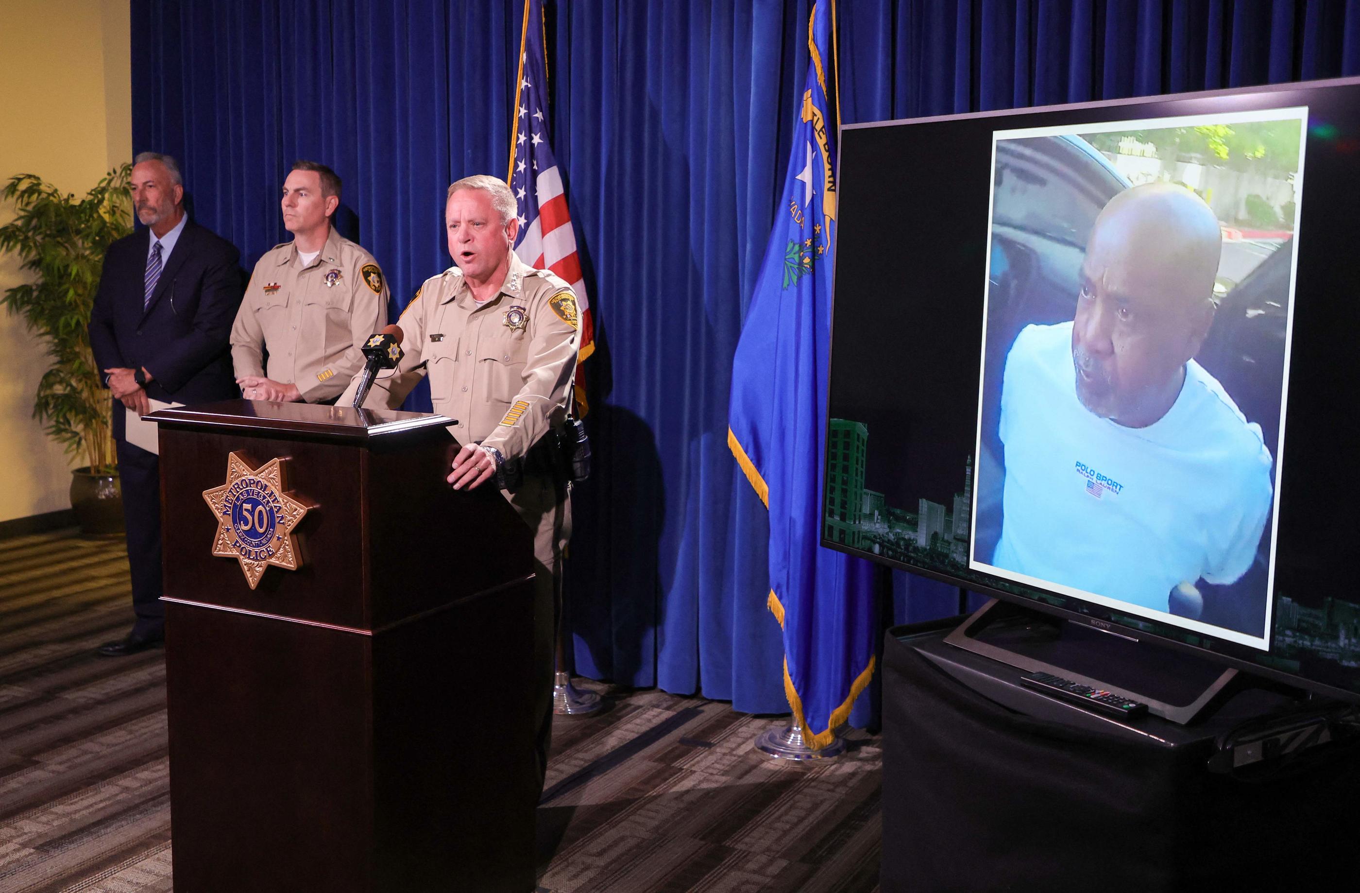 Duane Davis, arrêté par la police du Nevada vendredi, est le seul témoin encore vivant du meurtre de Tupac. AFP/Getty Images/Ethan Miller