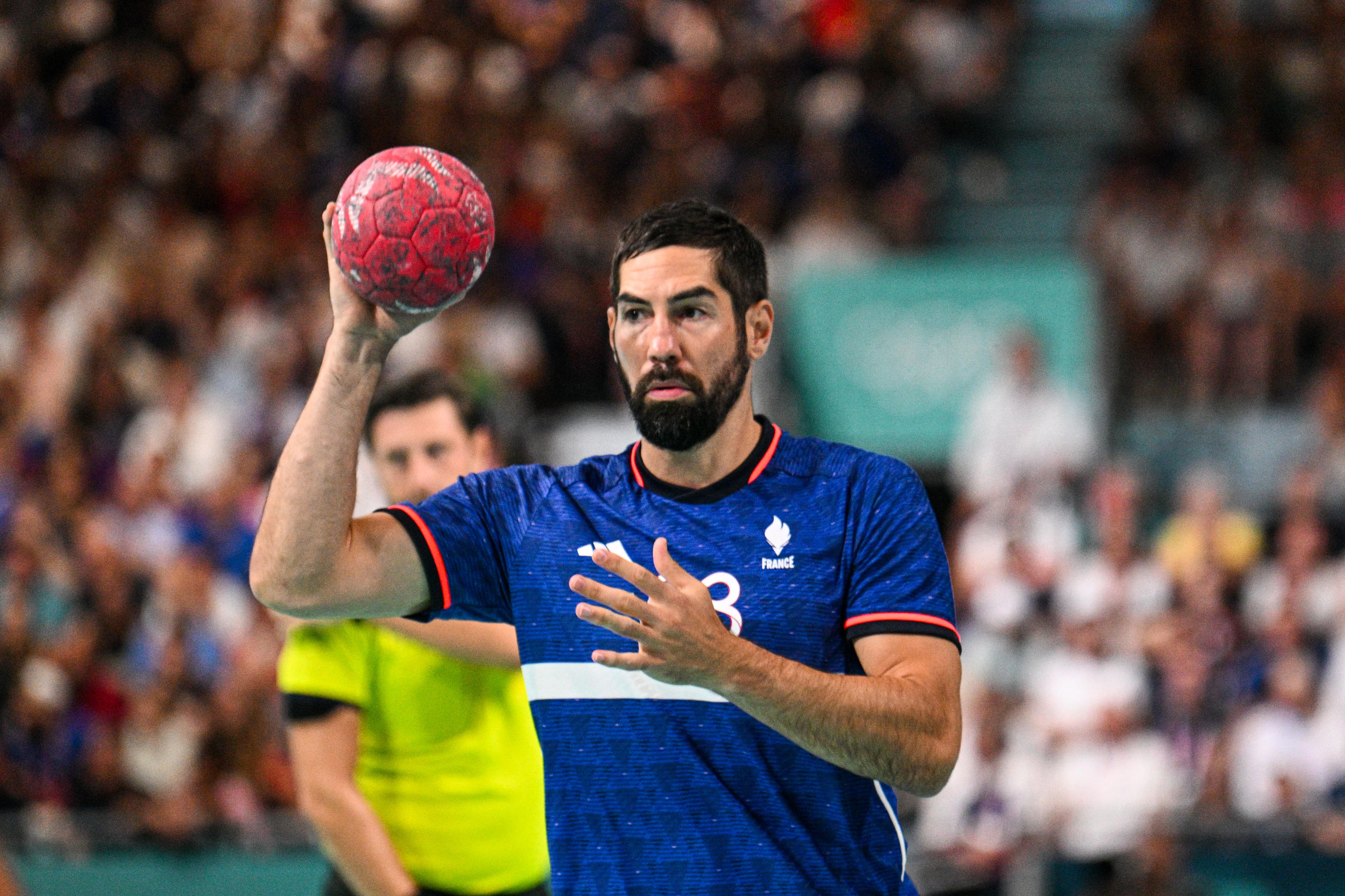 Nikola Karabatic pourrait disputer, en cas de défaite face à la Hongrie, son dernier match avec les Bleus du handball. Daniel Derajinski/Icon Sport