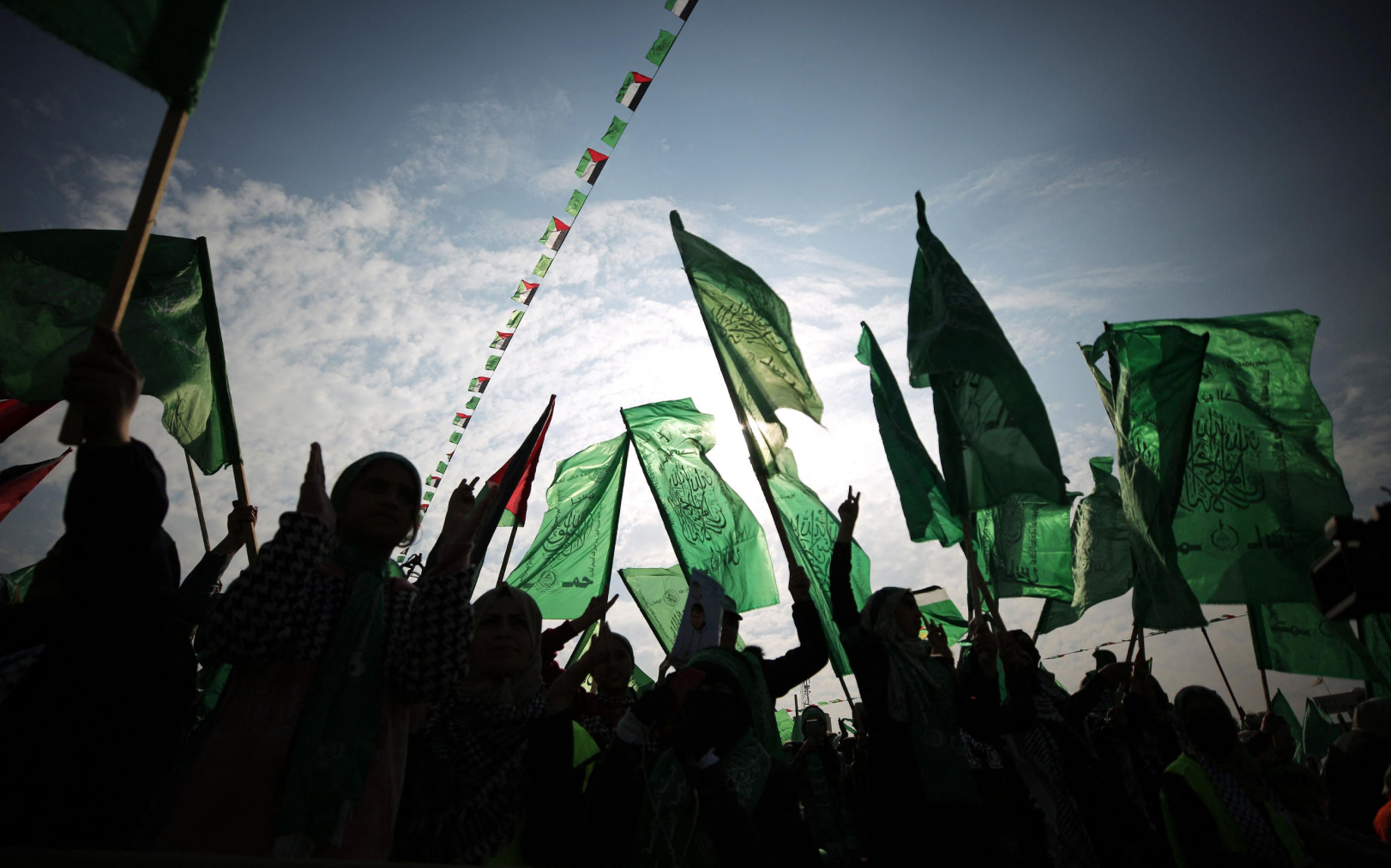 Gaza-Ville, le 14 décembre 2022. Le Hamas a fêté il y a un an son 35e anniversaire. Depuis 1987, le mouvement s’attaque à l’État hébreu via des attentats contre les civils — fusillades, attentats à la bombe, kamikazes... AFP/Ali Jadallah