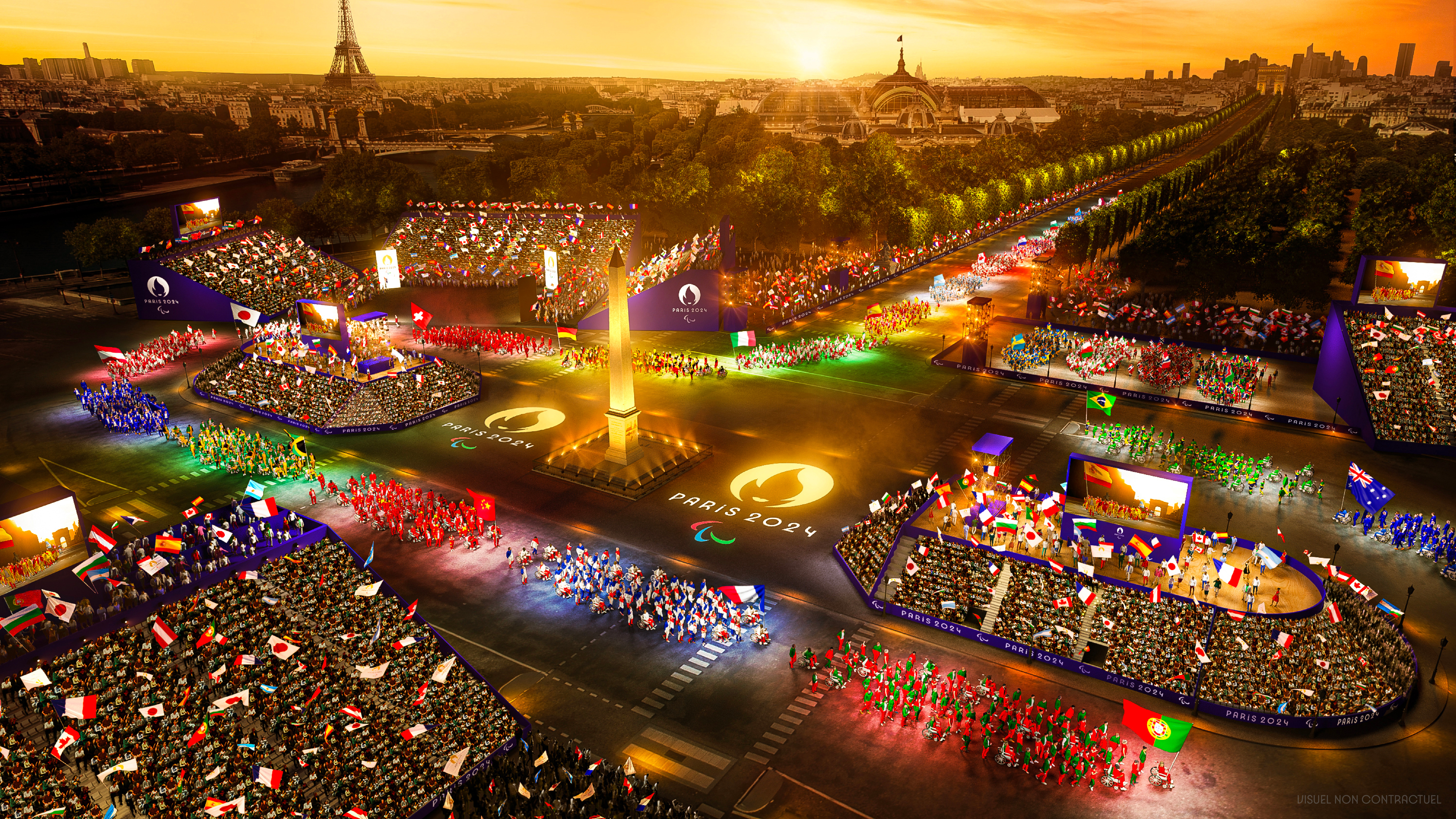 La cérémonie d'ouverture des Jeux paralympiques se tiendra sur la place de la Concorde, le 28 août 2024. Paris 2024/Florian Hulleu