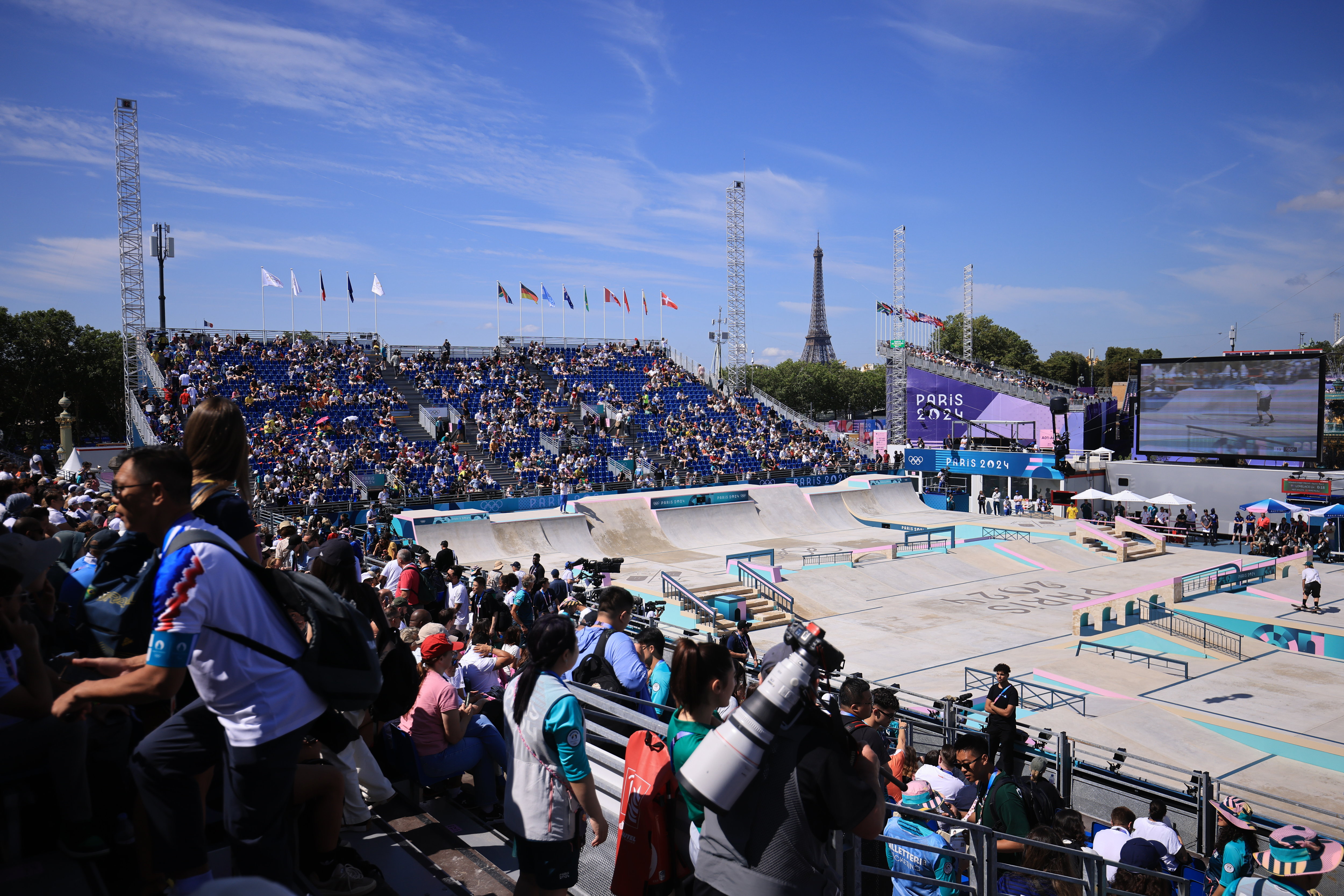 Près de 25 000 spectateurs sont attendus chaque jour dans ce grand festival olympique des sports urbains. LP/Olivier Arandel