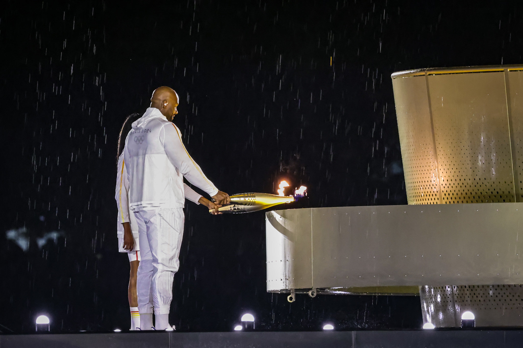 Un premier grand moment pour Teddy Riner ce vendredi avant la suite des JO de Paris 2024. LP / Fred Dugit