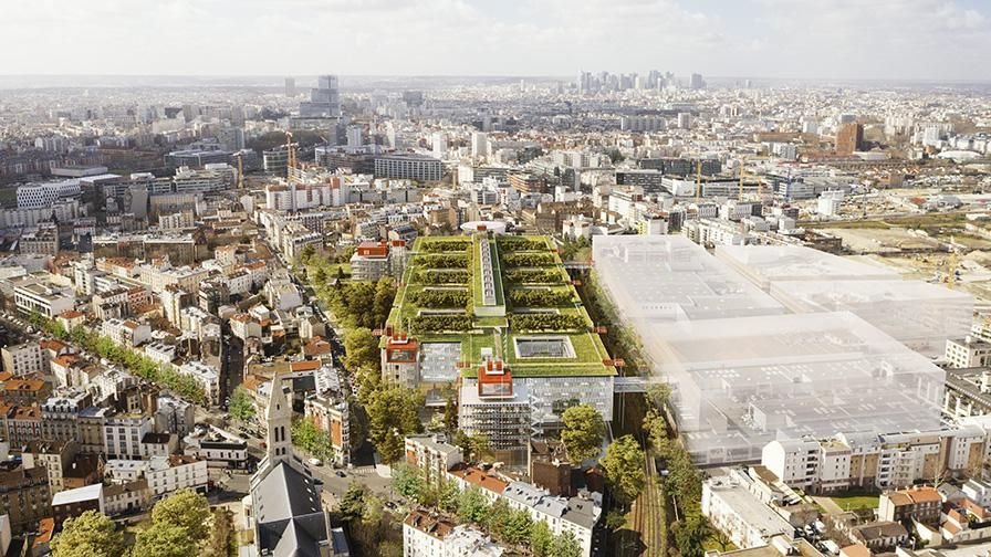 Le futur grand hôpital de Saint-Ouen (Seine-Saint-Denis) doit remplacer les hôpitaux Bichat à Paris (XVIIIe) et Beaujon à Clichy (Hauts-de-Seine) à l’horizon 2028. DR