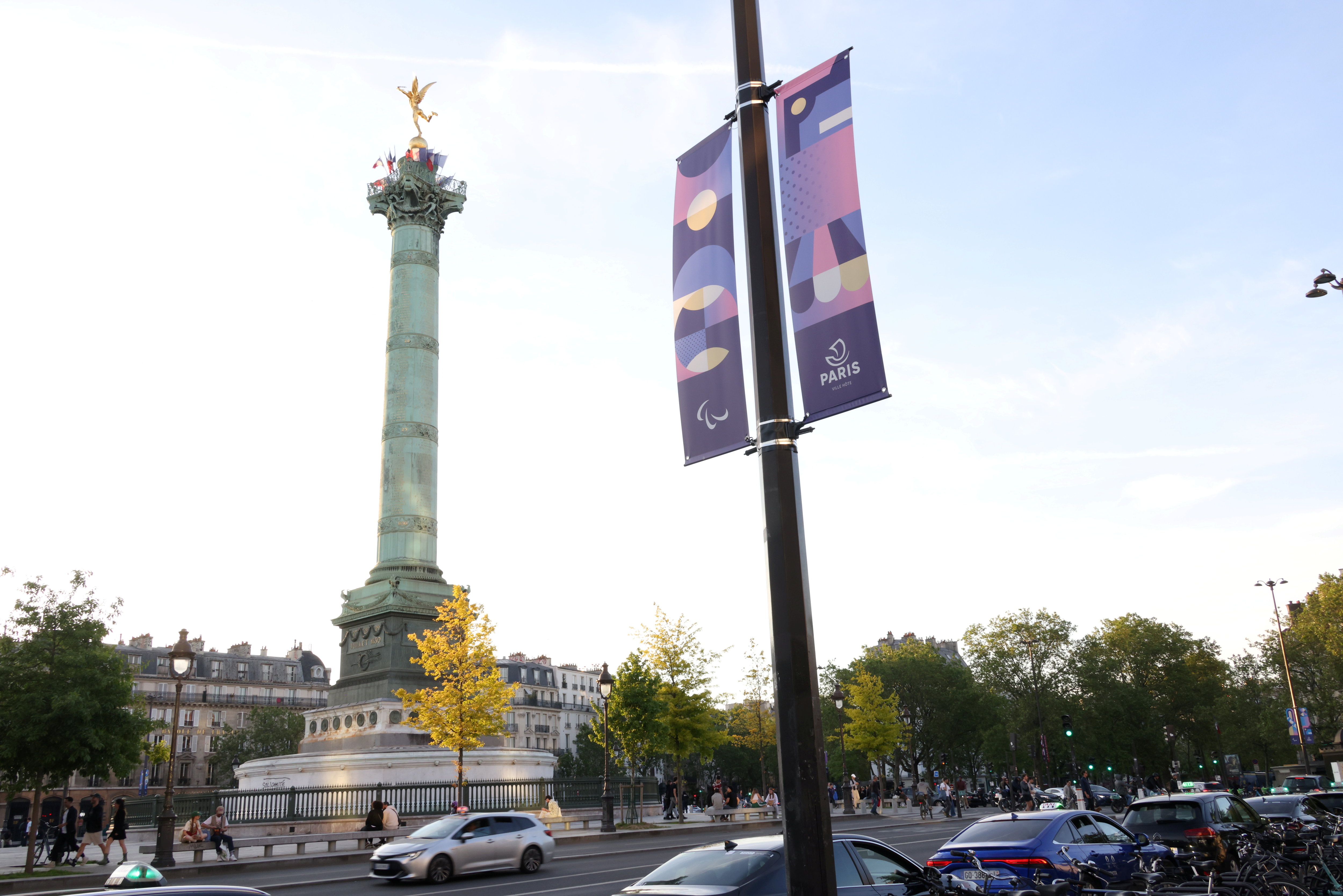 La place de la Bastille est engorgée en ce lundi matin. -Illustration) LP/Delphine Goldsztejn