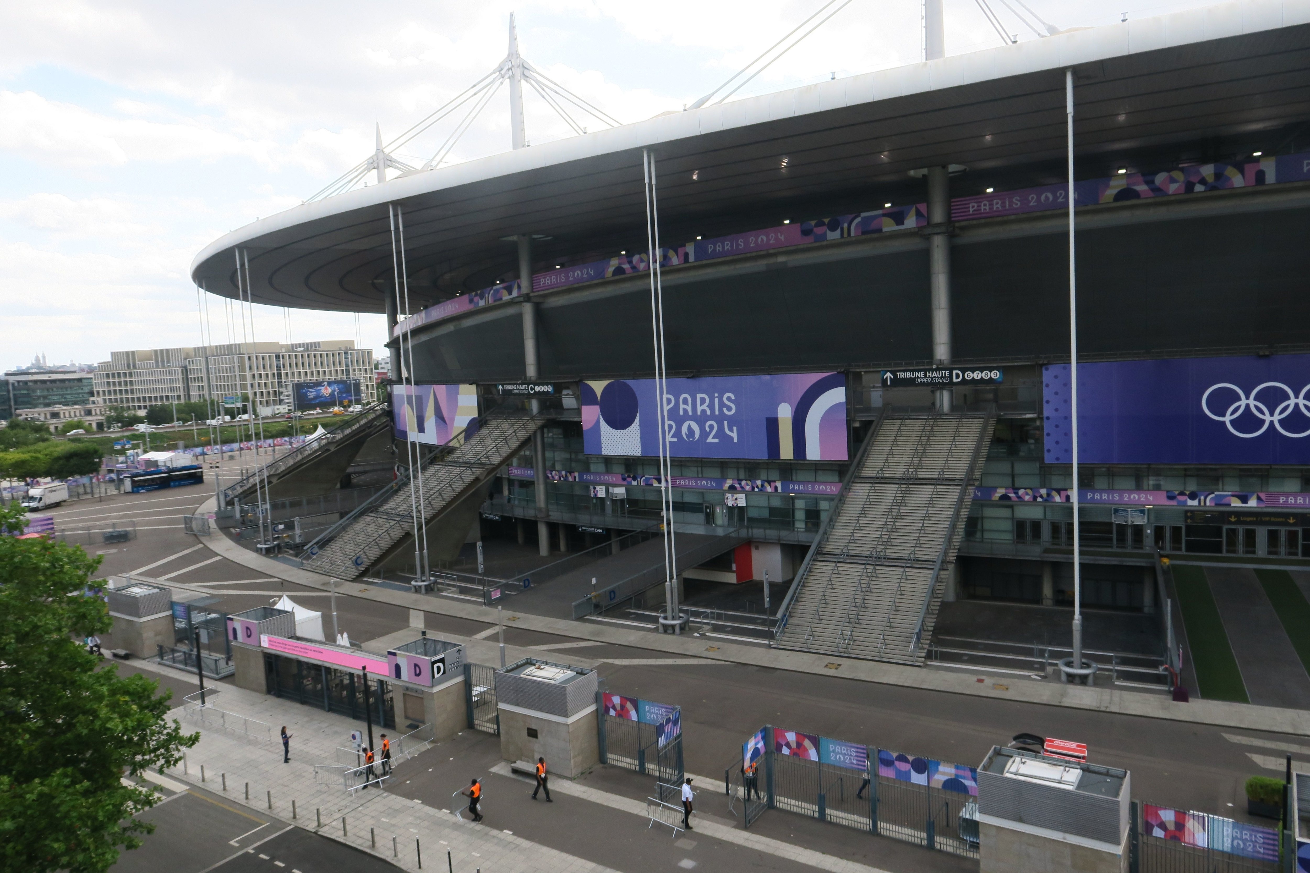 Saint-Denis (Seine-Saint-Denis), ce lundi. Le coup d'envoi des Jeux olympiques sera donné ce mercredi après-midi au Stade de France avec le début des épreuves de rugby à VII. LP/A.L.