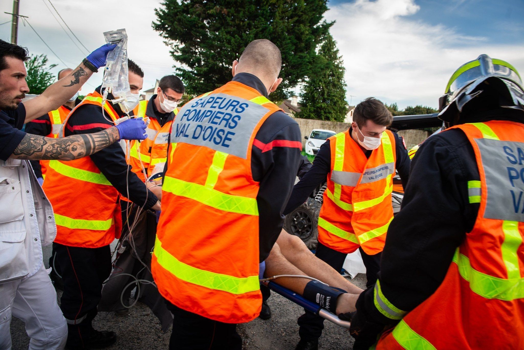Illustration. Les sapeurs-pompiers du Val-d'Oise sont intervenus pour porter secours à l'agent municipal blessé. LP/Frédéric Naizot.