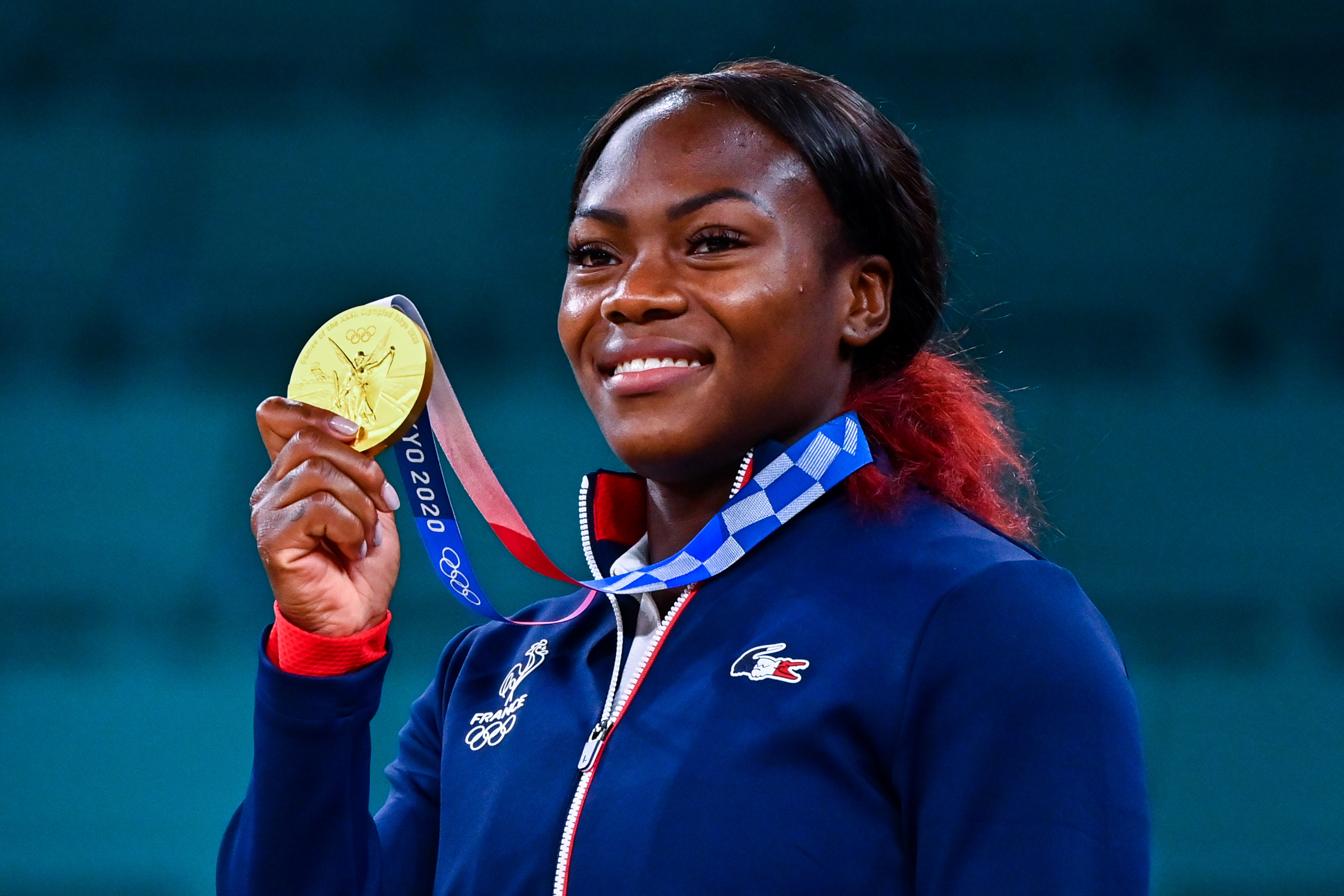 Clarisse Agbégnénou (ici à Tokyo en 2021) fait encore partie des grandes chances de médaille en judo, lors des JO de Paris . Icon Sport/Anthony Dibon