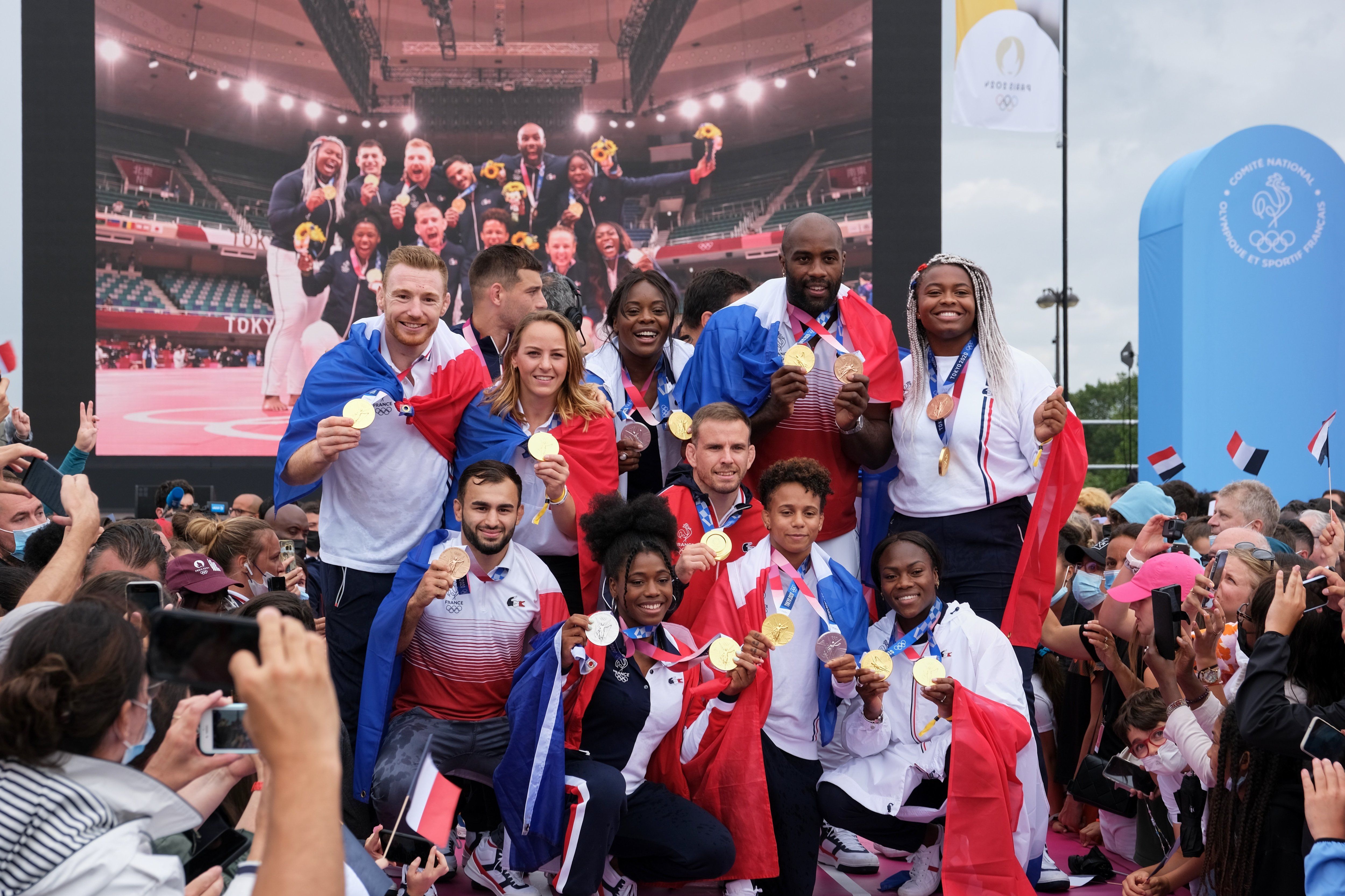 À Tokyo, les Bleus avaient remporté 33 médailles dont 10 en or. Ils pourraient doubler leur bilan à Paris. LP/Bastien Moignoux