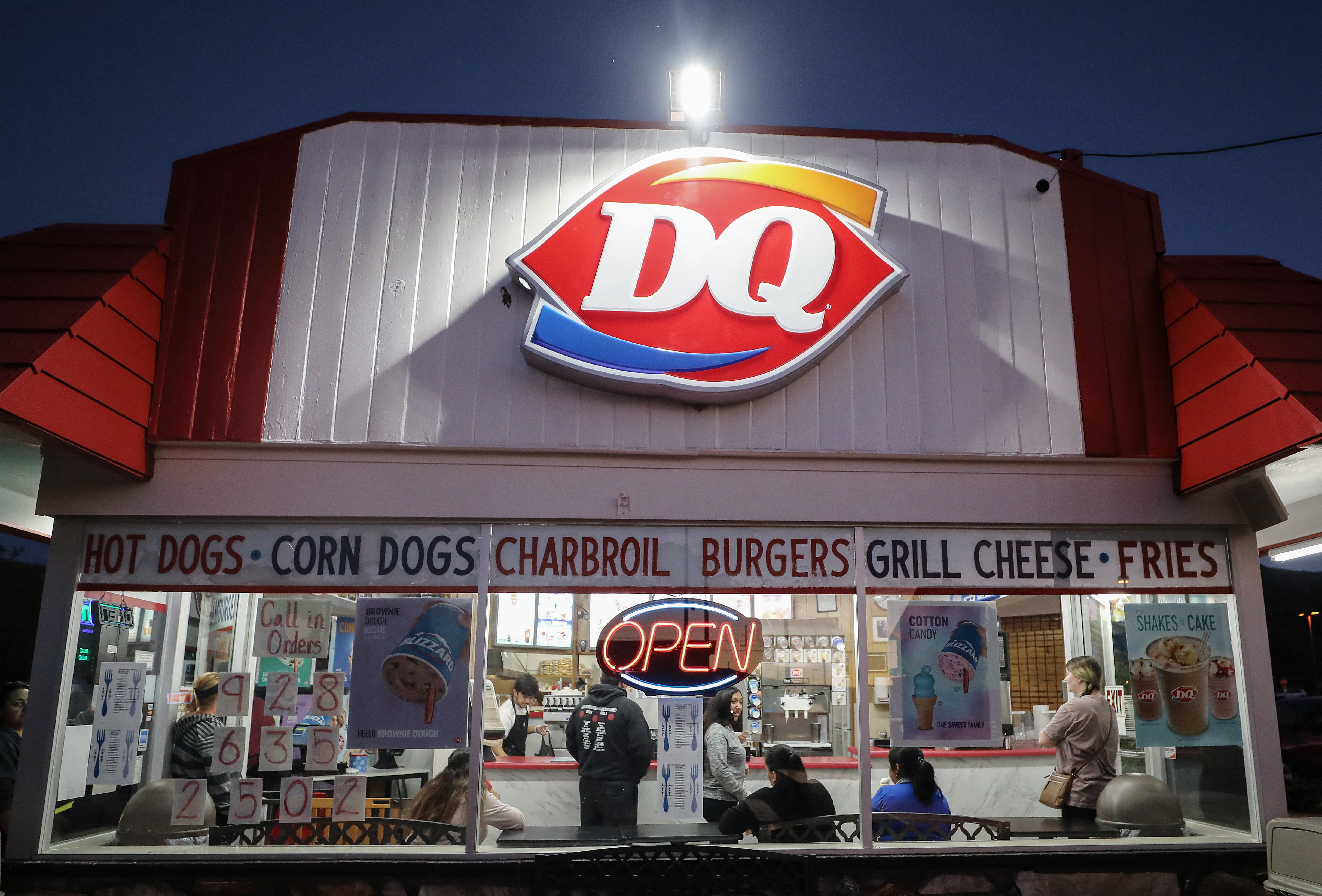 Un restaurant Dairy Queen situé dans la ville de Williams, en Arizona. Getty Images via AFP/ Mario Tama