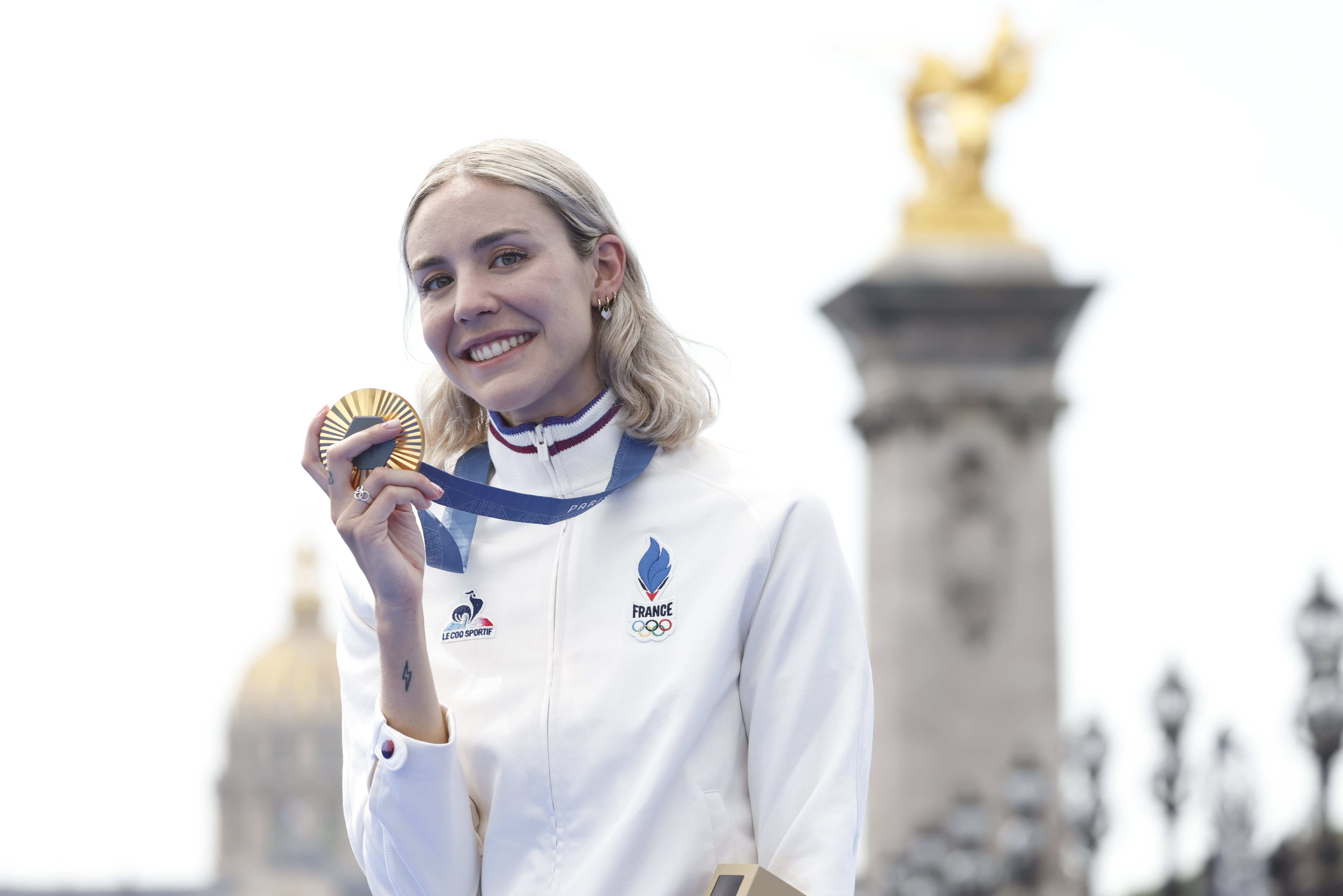 Cassandre Beaugrand a décroché la sixième médaille d'or de la France de ces Jeux olympiques. LP / Olivier Corsan