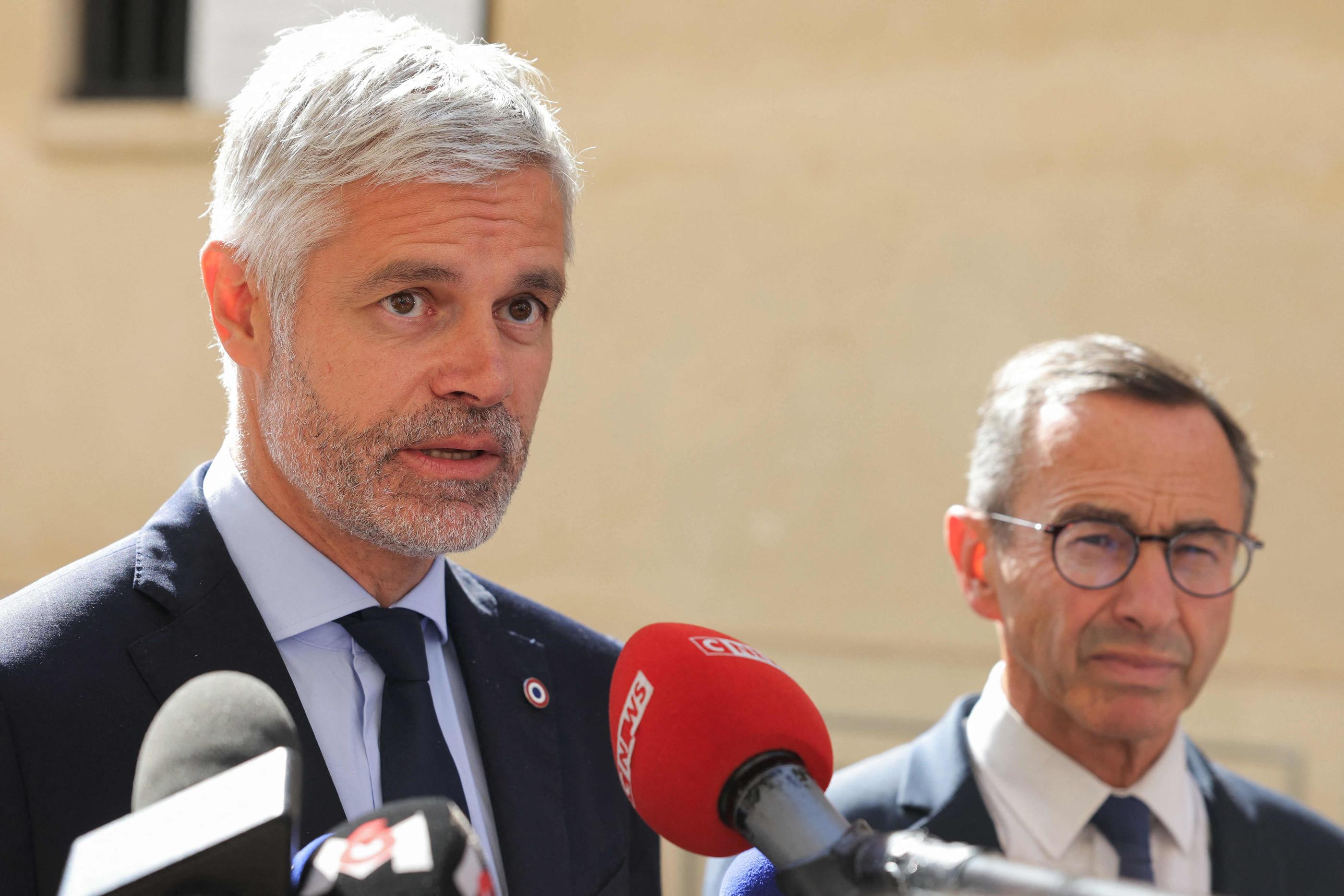 Le chef de file des députés Les Républicains, Laurent Wauquiez. AFP / Thomas Samson