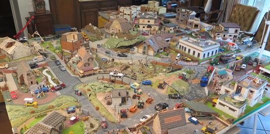 Construction D'Une Ville Ancienne Miniature 