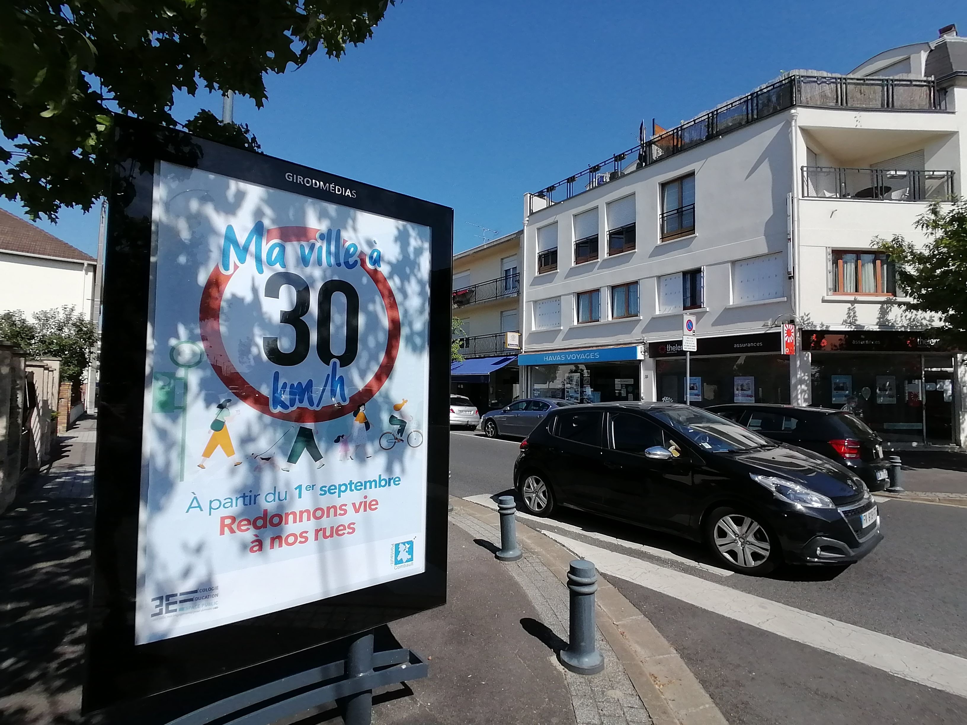 Depuis le 1er septembre, la vitesse est limitée à 30 km/h dans la plupart des rues de Pontault-Combault. Seules quelques-unes sont maintenues à 50 km/h. LP/Sébastien Blondé