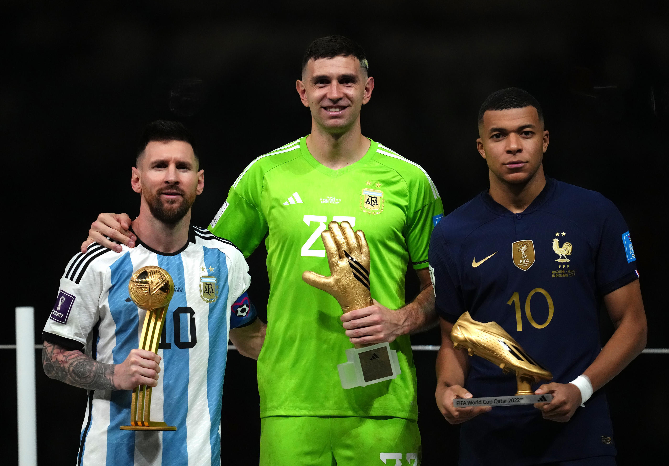 Emiliano Martinez, le gardien argentin et partenaire de Lionel Messi lors du titre Mondial au Qatar, estime que Kylian Mbappé est le meilleur attaquant qu'il a affronté. Photo Icon sport