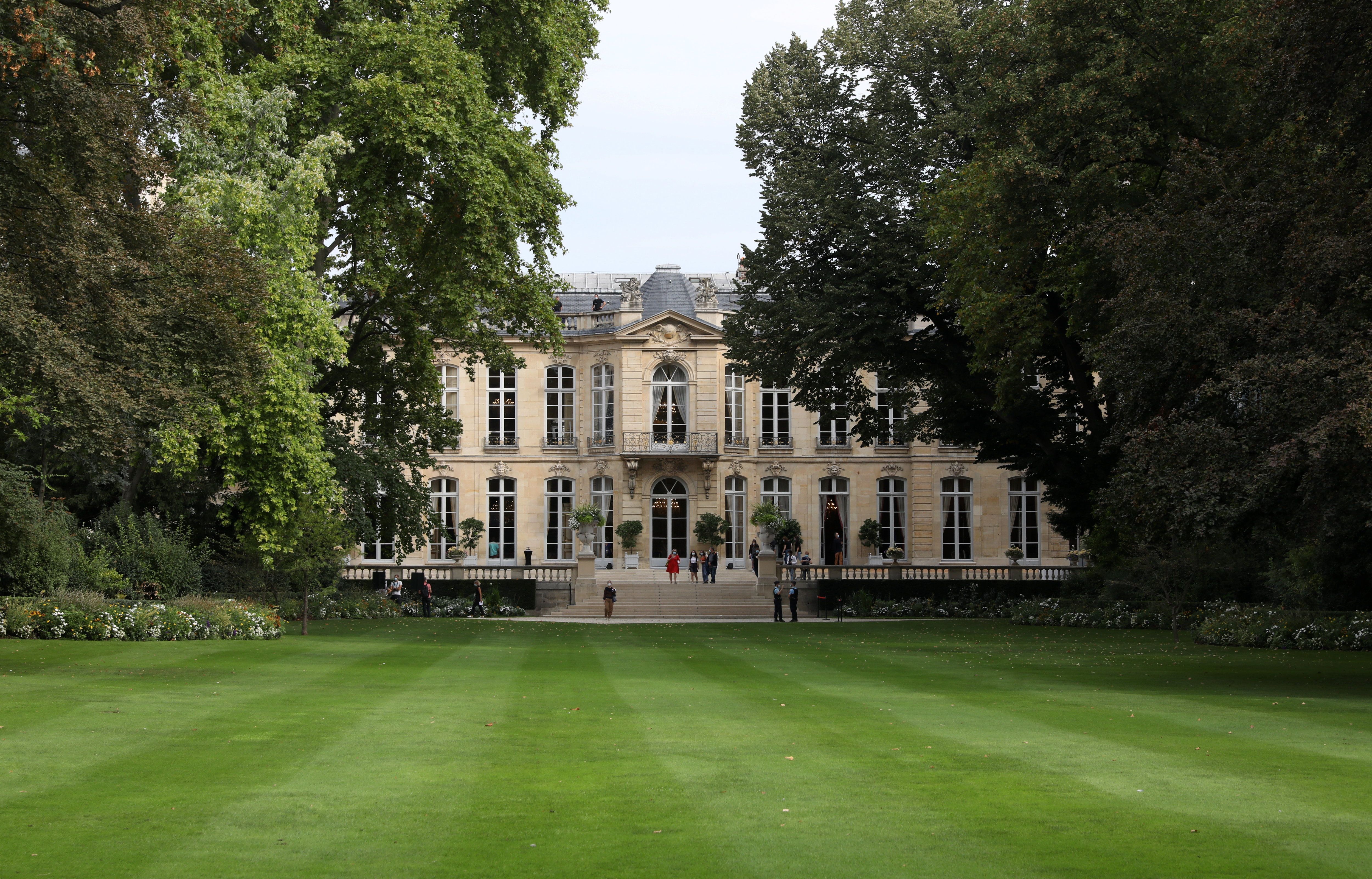 Le parc de l'Hôtel de Matignon, rue de Varenne. Guillaume Georges/LP.