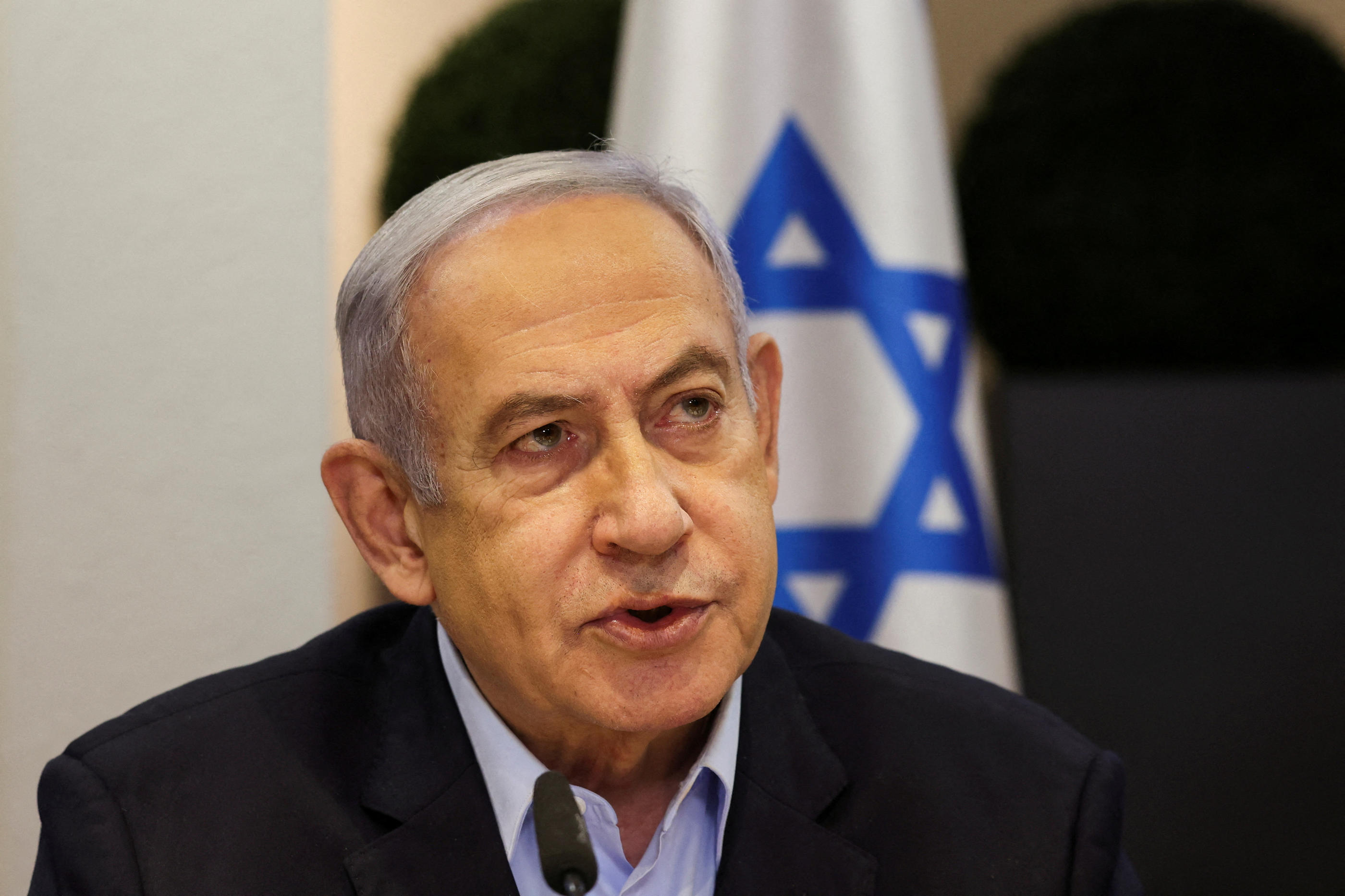 Le Premier ministre israélien Benyamin Netanyahou, ici en janvier à Tel Aviv, est sous pression pour aboutir à un accord de cessez-le-feu à Gaza. Reuters/Ronen Zvulun