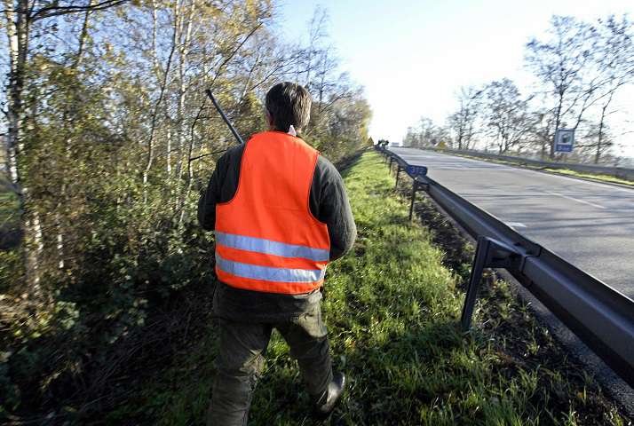 Un chasseur a tiré en direction d'une route, ce qui est contraire aux règles de sécurité. Une jeune femme touchée par sa balle pourrait perdre l'usage d'un doigt (Illustration). AFP/Olivier Morin