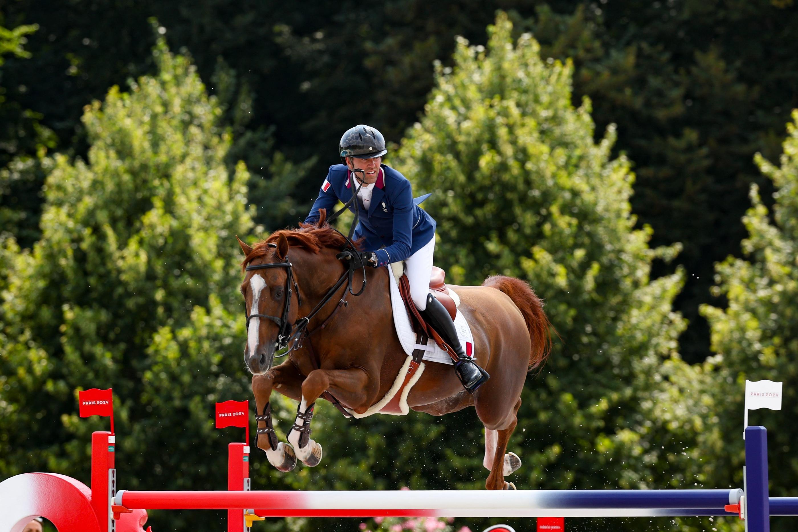 Simon Delestre et les Français ont décroché le bronze ce vendredi (Pierre-Philippe Marcou/ AFP).