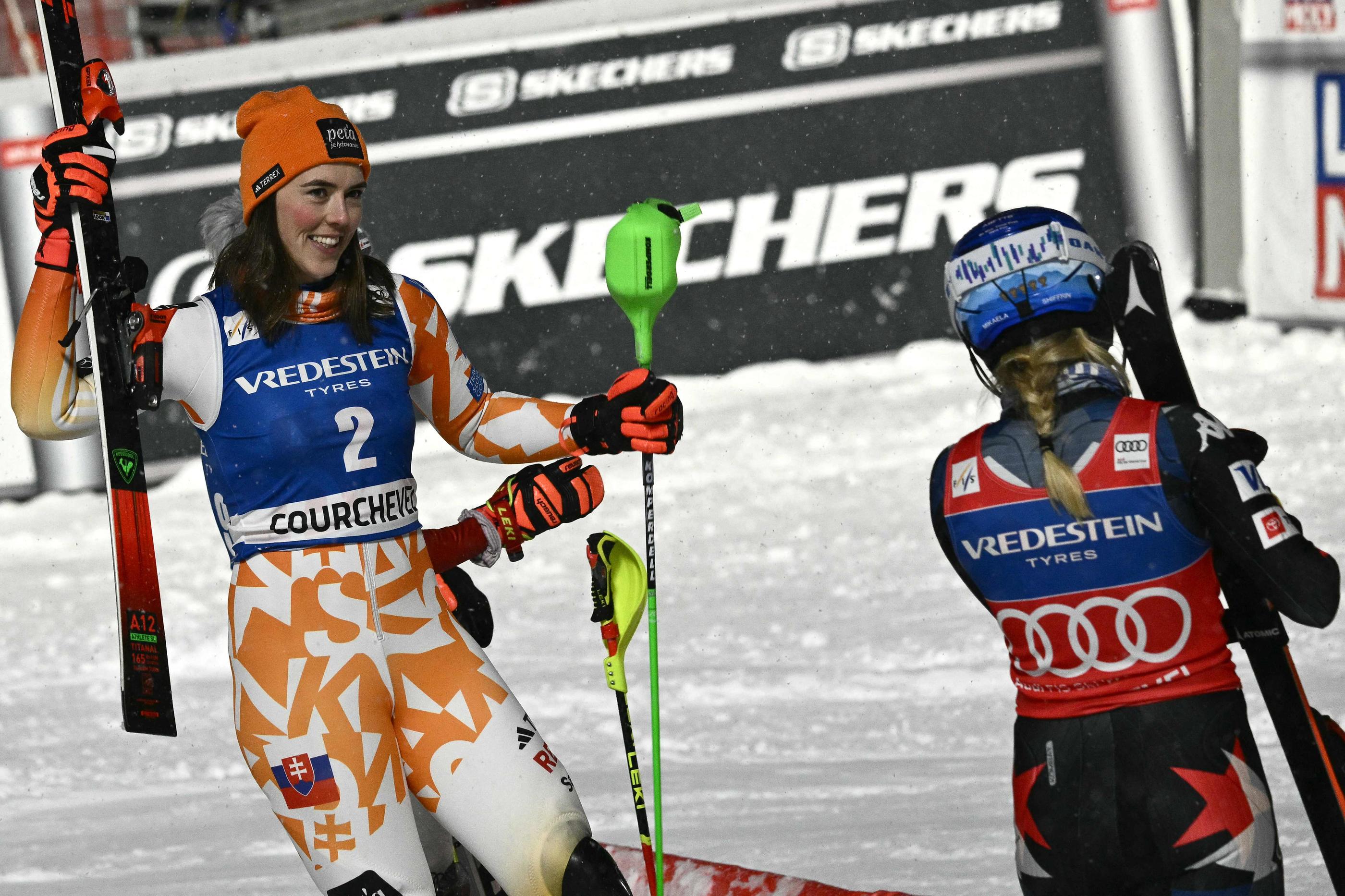 Ski : duel au sommet sous la neige de Courchevel, Vlhova domine