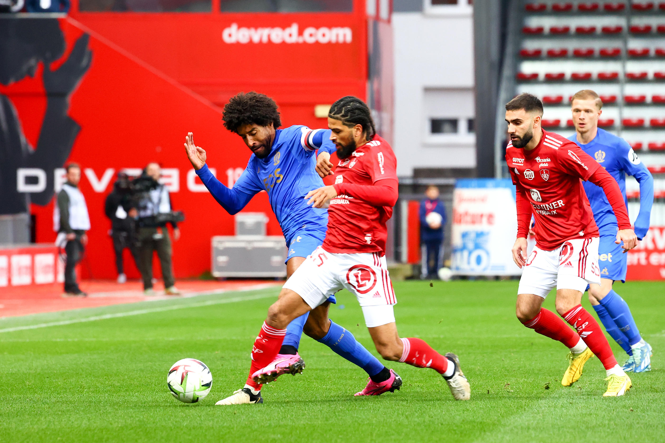 Pour la deuxième fois cette saison, le duel entre Niçois et Brestois s'est conclu par un match nul et vierge. Icon Sport / FEP / Gwendoline le Goff