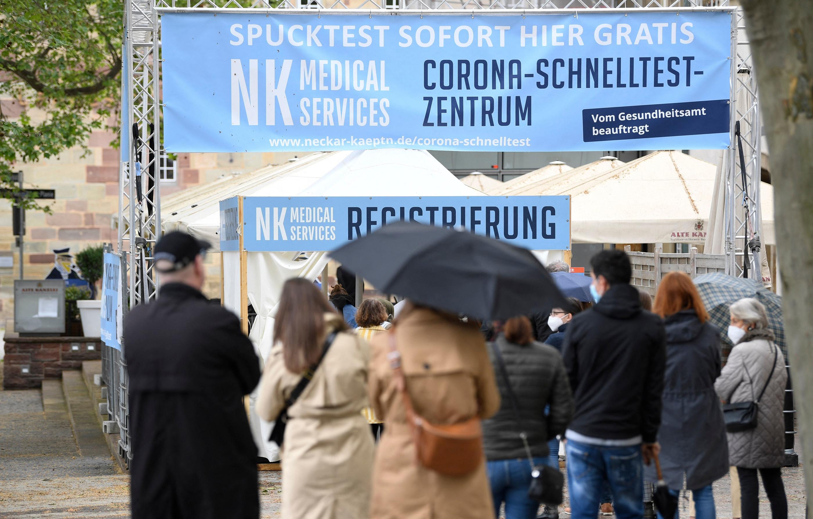 L'Allemagne a enregistré ce jeudi un nombre record de nouvelles infections au Covid-19, avec 33 949 cas supplémentaires en 24 heures. AFP/Thomas Kienzle