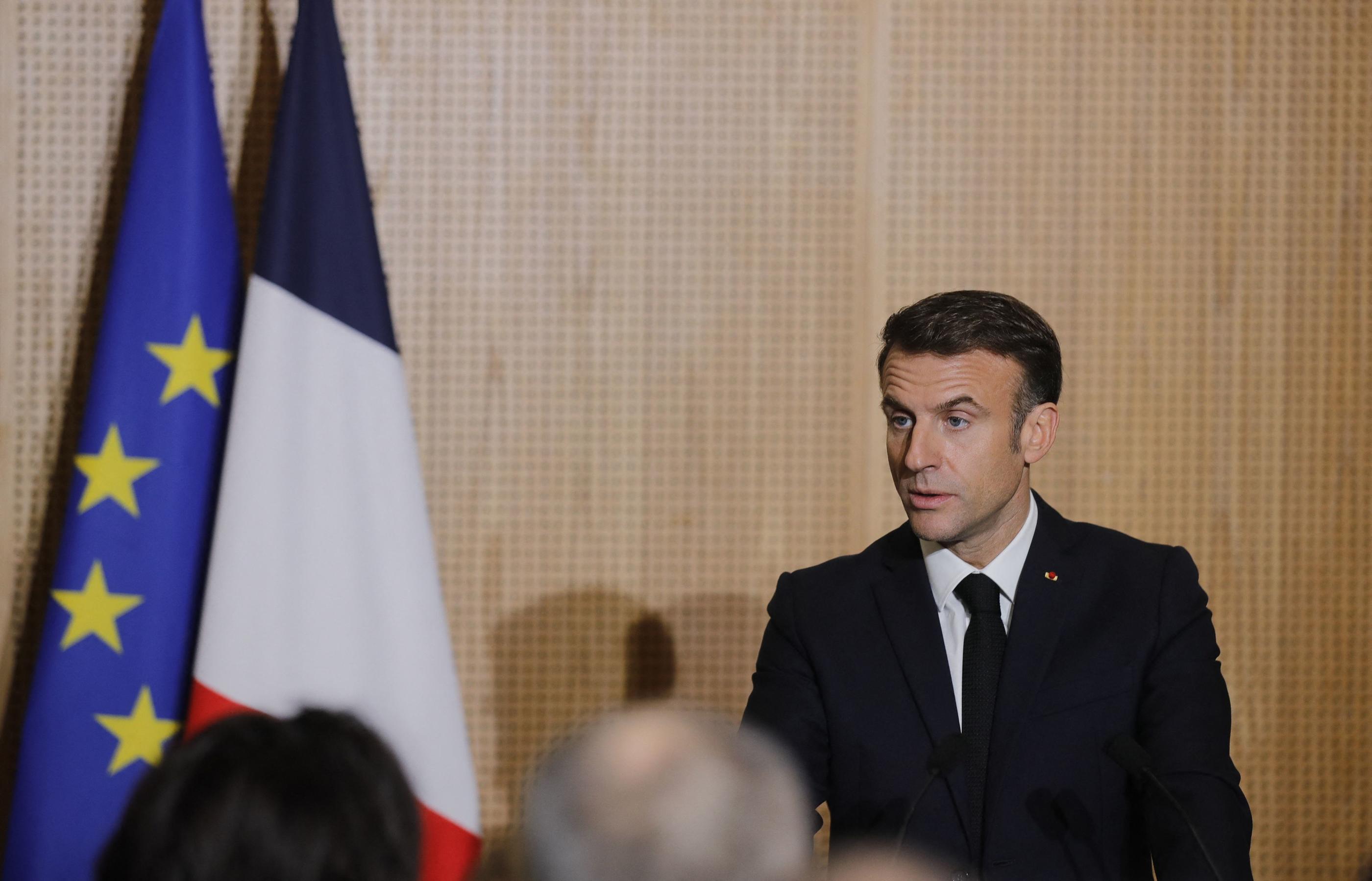 Emmanuel Macron s'est réjoui de la libération de trois otages français sur X. AFP/Teresa Suarez