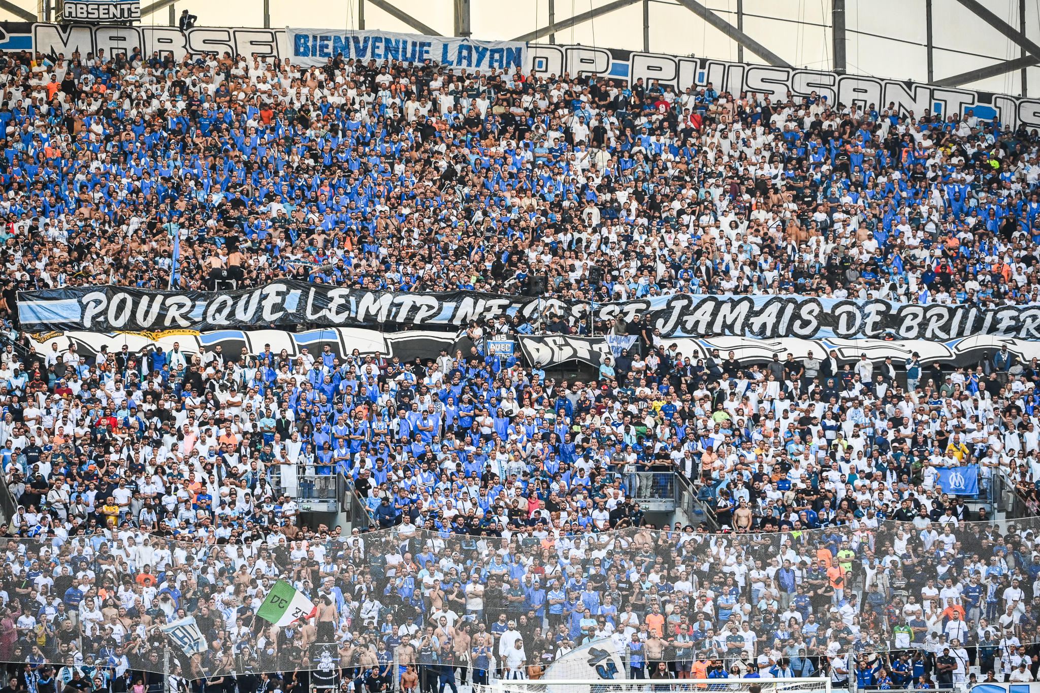 Les fans de l'Olympique de Marseille ne se déplaceront pas à Lyon ce dimanche. Icon Sport/Alexandre Dimou