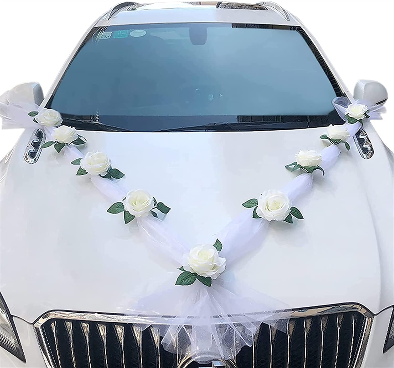 La décoration de voiture de mariage - c'est faisable!  Voiture mariage, Décoration  voiture mariage, Voiture de mariés
