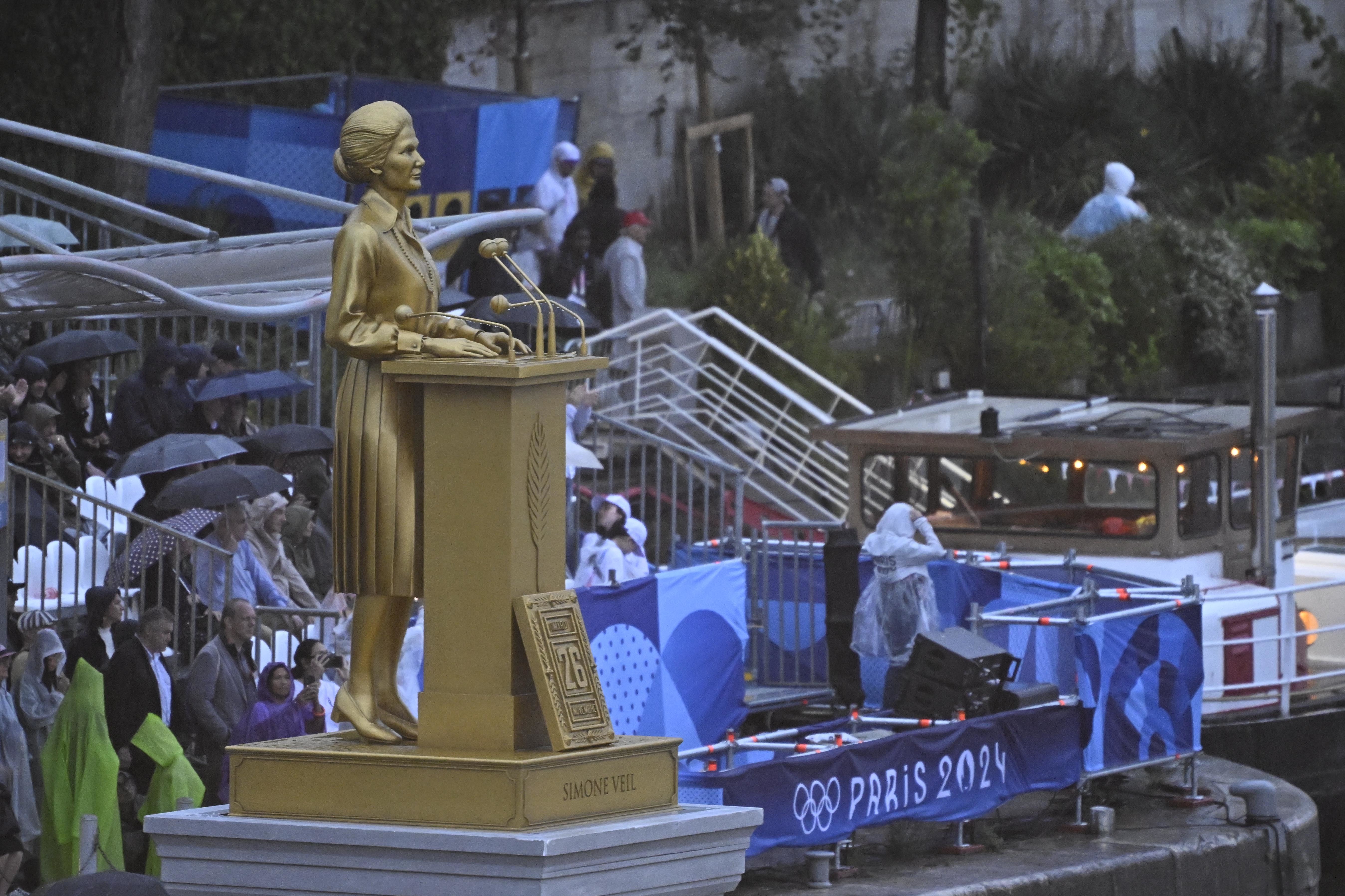 Simone Veil était l'une des femmes mises à l'honneur lors de la cérémonie d'ouverture des JO de Paris. PRESSE SPORTS/Stéphane Mantey