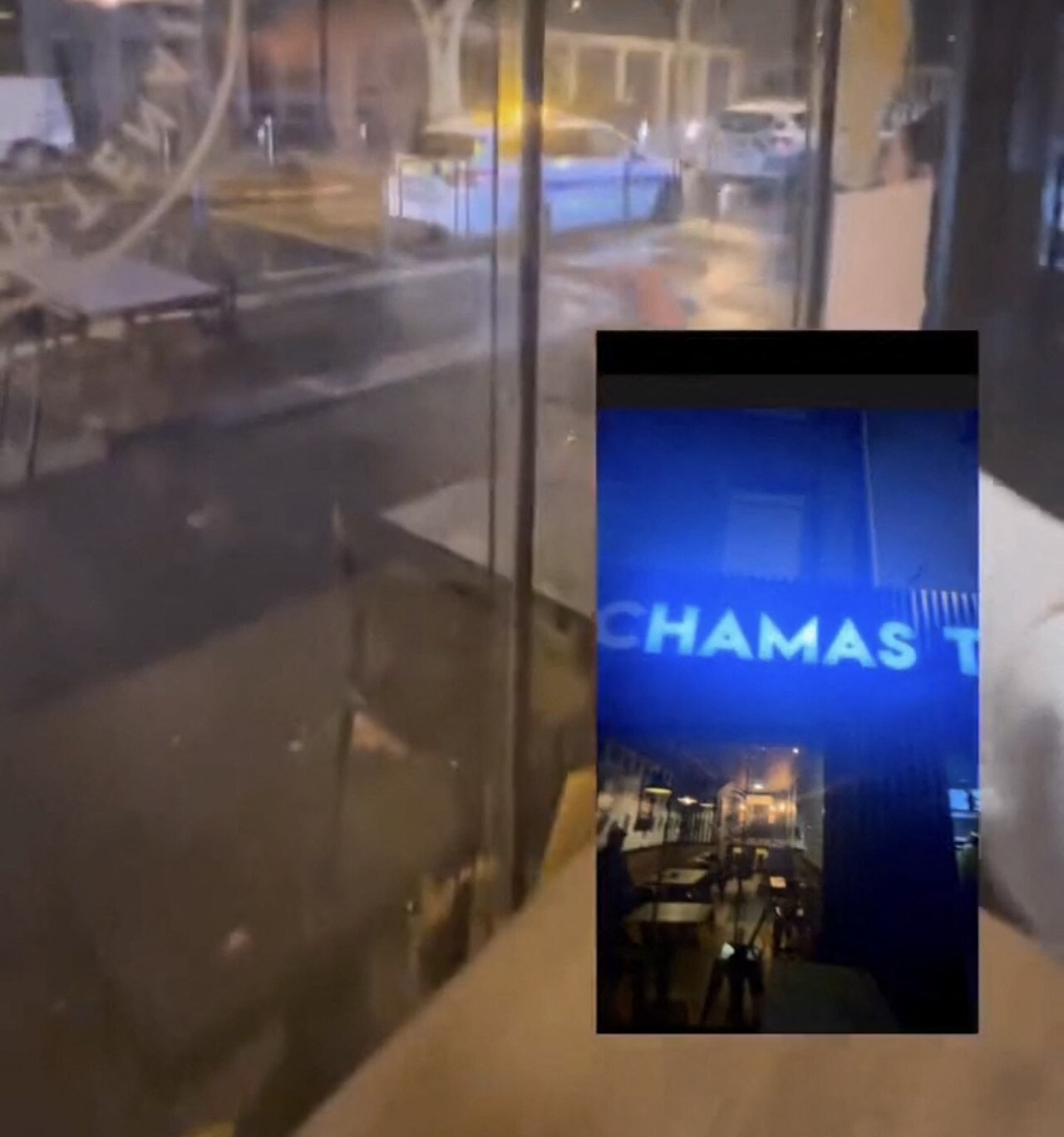 L'enseigne "Chamas Tacos"  de Valence devenue "Hamas Tacos". Tiktok