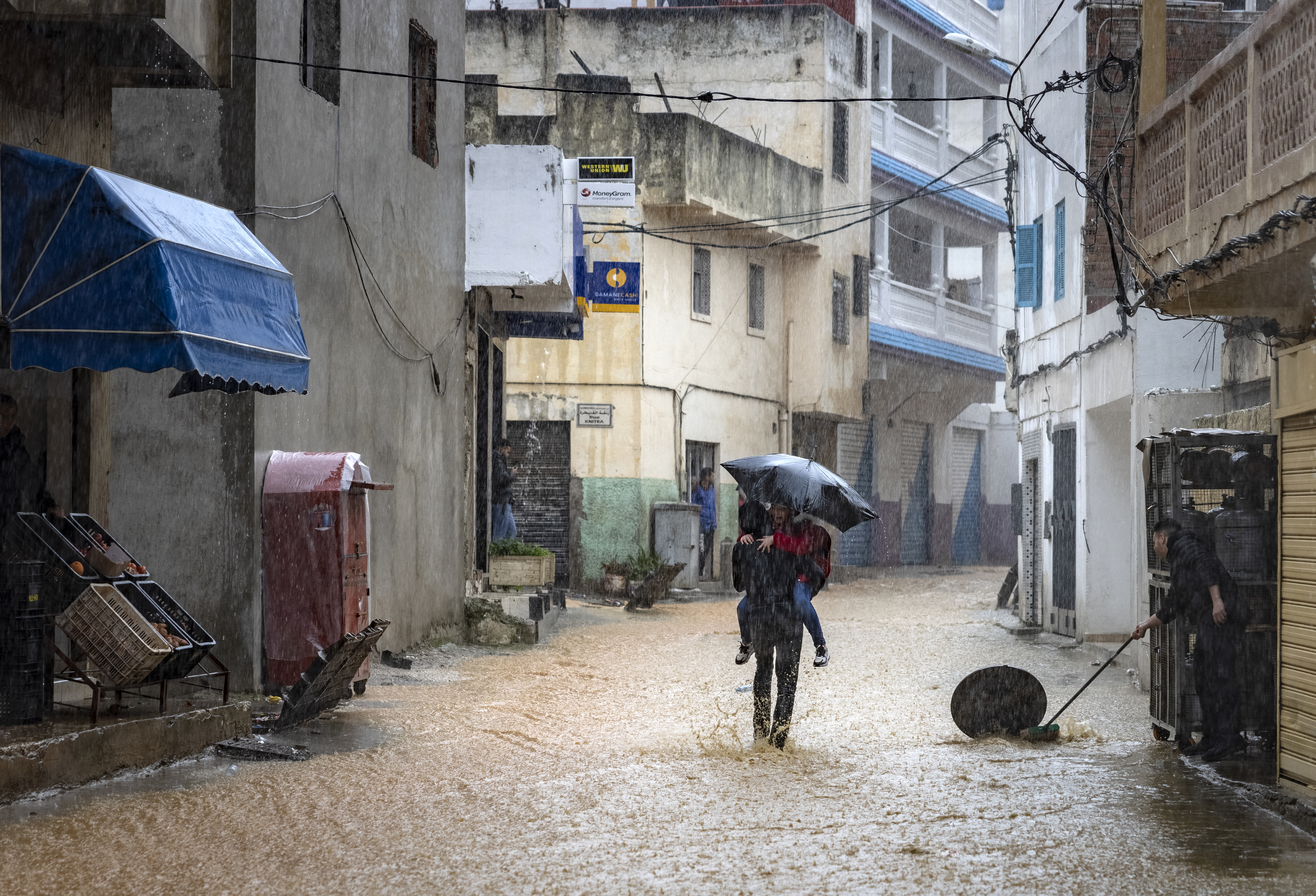 Au Maroc, de fortes pluies se sont abattues sur des régions frappées par la sécheresse depuis au moins six ans. (Illustration) AFP/Fadel Senna