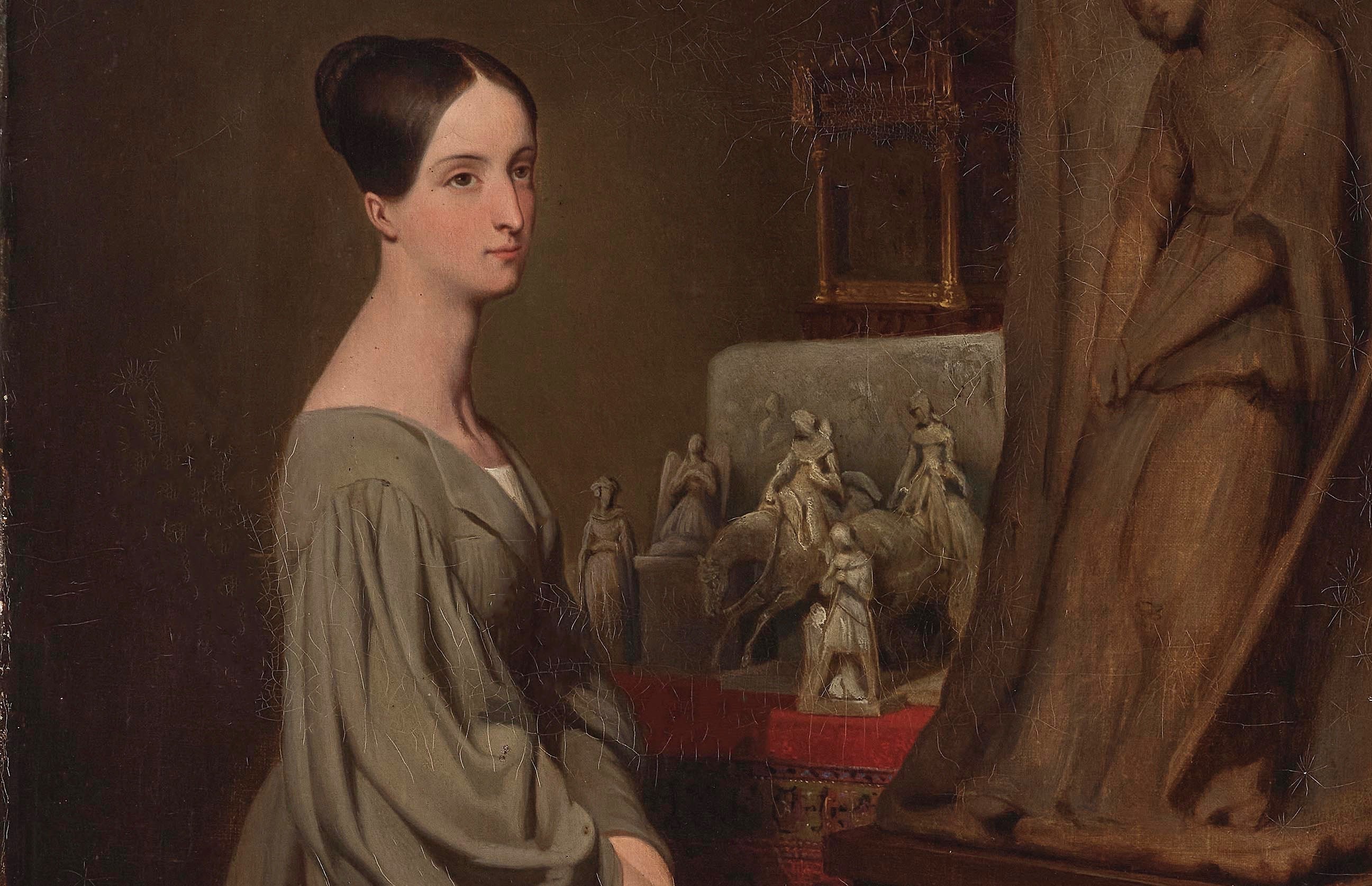 Sculptrice à une époque où les femmes étaient très rares à exercer cet art, la fille de Louis Philippe, Marie d'Orléans, est représentée en plein travail, et le tableau a été peint peu après son décès prématuré en 1839, à 25 ans seulement./DR/Musée des beaux arts d'Orléans
