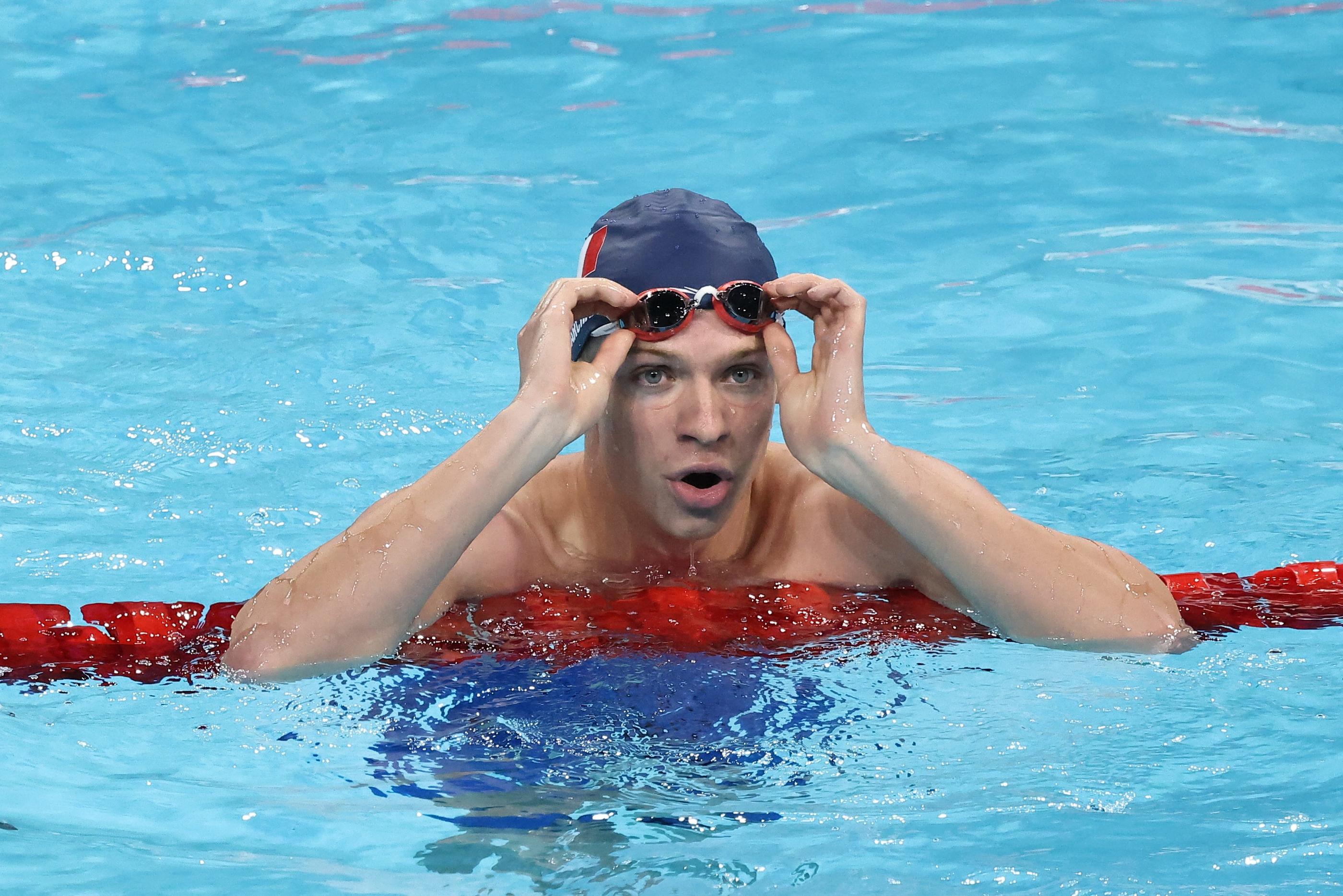 Déjà titré en 400 m 4 nages dimanche, Léon Marchand a remporté le 200 m papillon et le 200 m brasse à moins de deux heures d'intervalle. LP/Fred Dugit