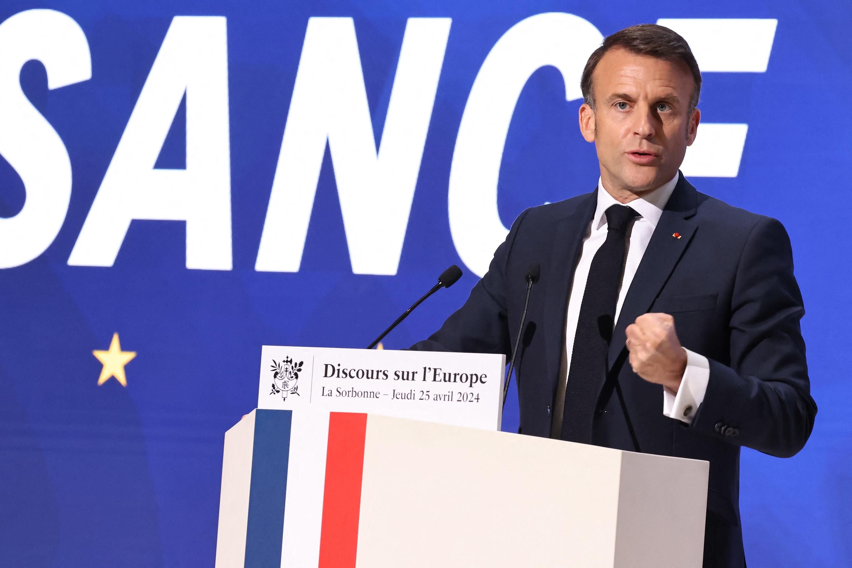 Sept ans après le discours de la Sorbonne, le Président de la République a fait un nouveau discours sur la puissance de l'Europe. LP / Fred Dugit
