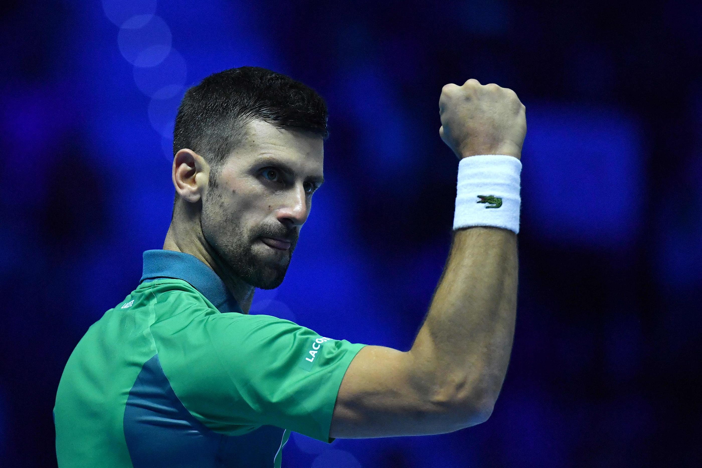 Novak Djokovic va terminer la saison n°1 mondial pour la huitième fois de sa carrière (Photo Tiziana FABI / AFP)
