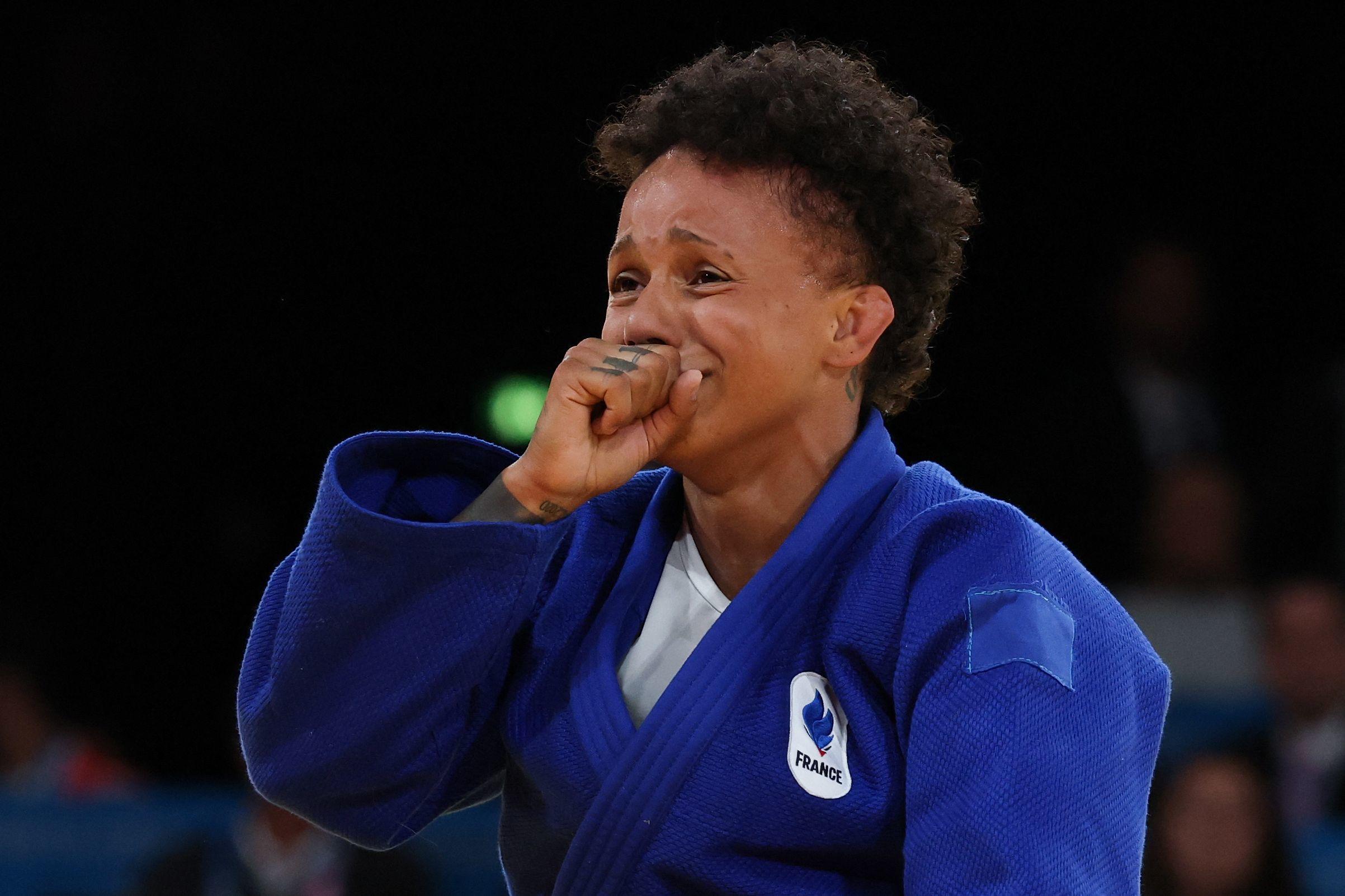 Amandine Buchard a décroché le bronze, sa troisième médaille olympique. (Photo Jack GUEZ / AFP)