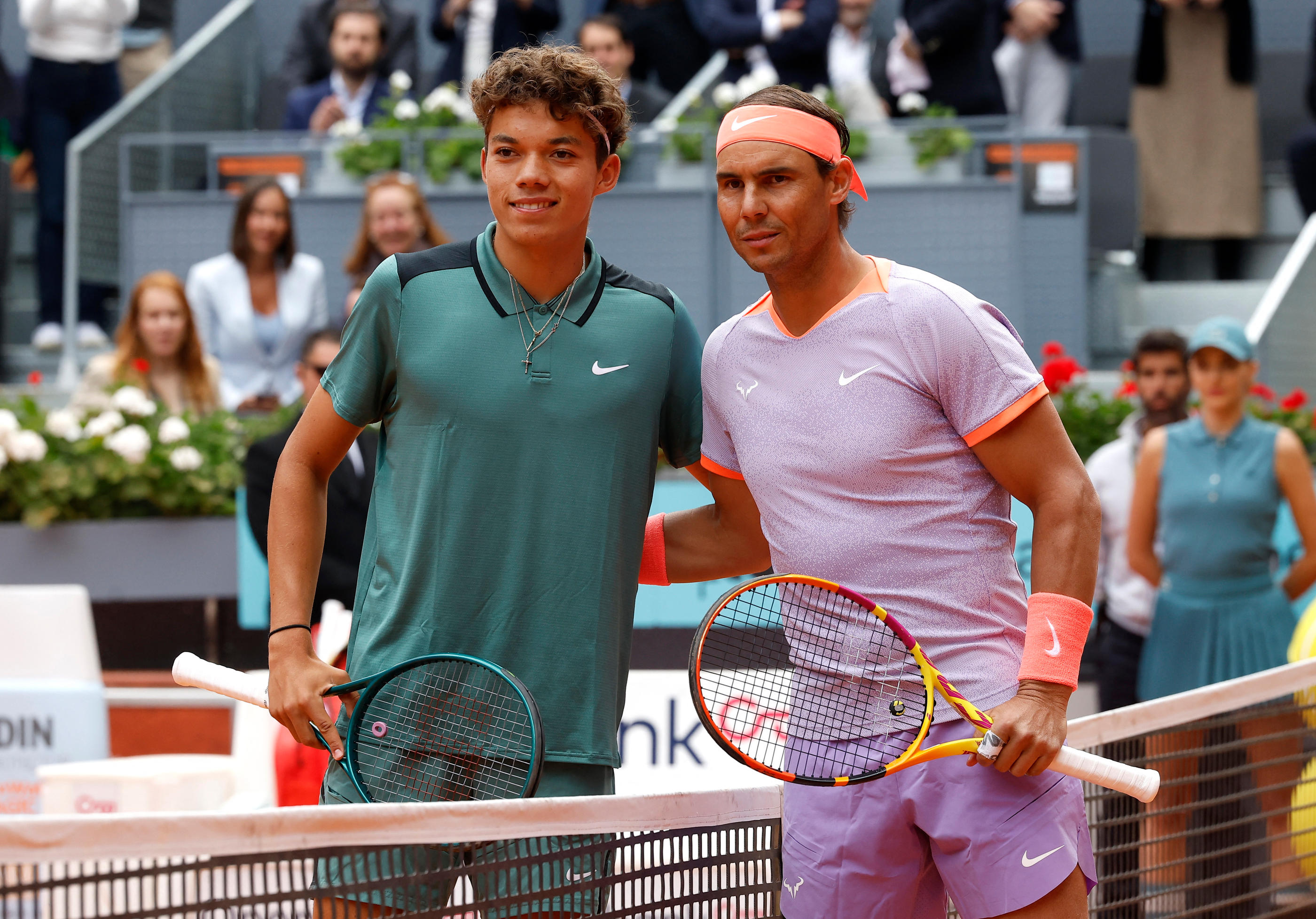L'adversaire de Rafael Nadal, Darwin Blanch, n'était pas né lors du premier sacre de "Rafa" à Roland-Garros. REUTERS/Juan Medina