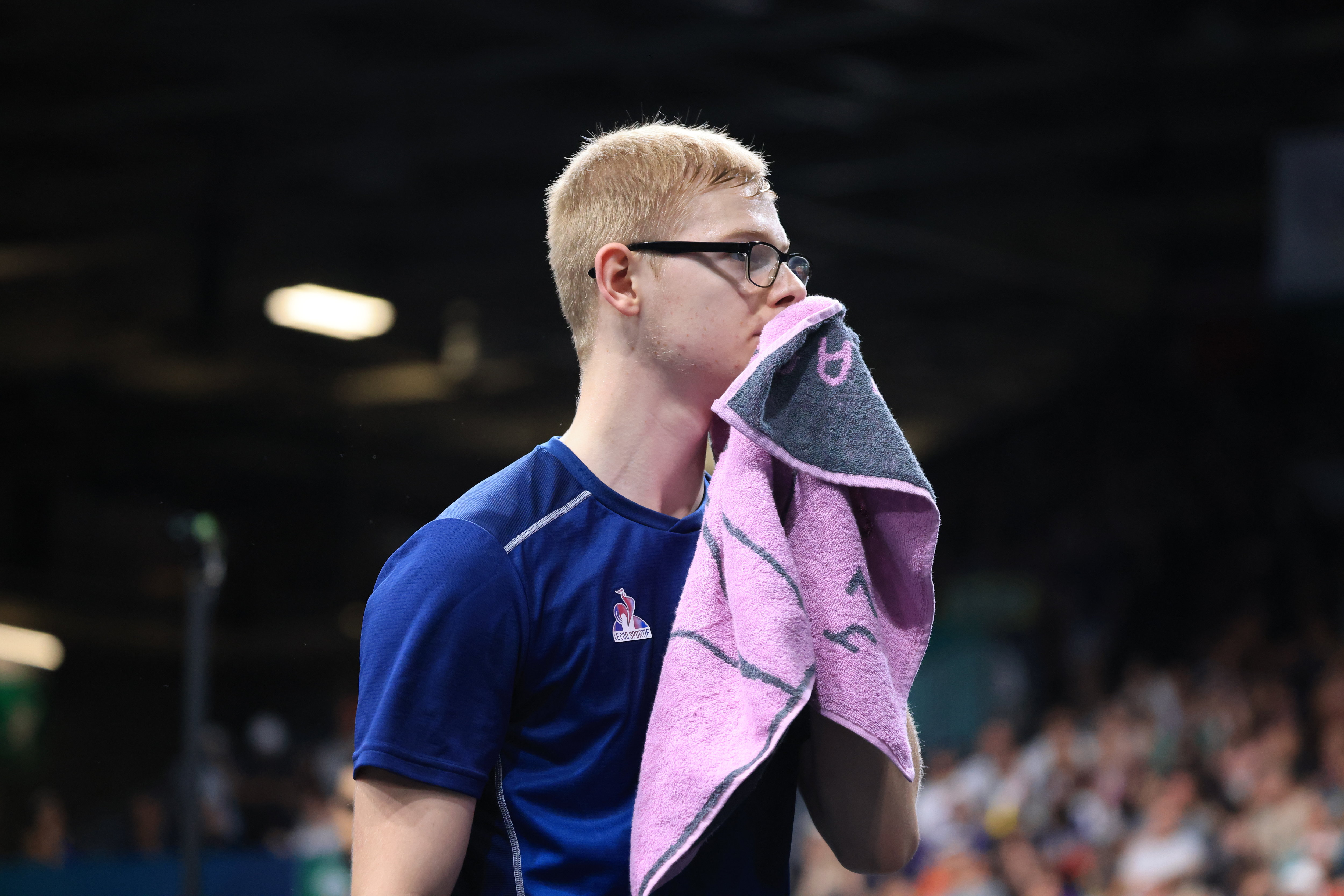 Félix Lebrun a été éliminé par Fan Zhendong en demi-finale des Jeux de Paris. LP / Olivier Arandel