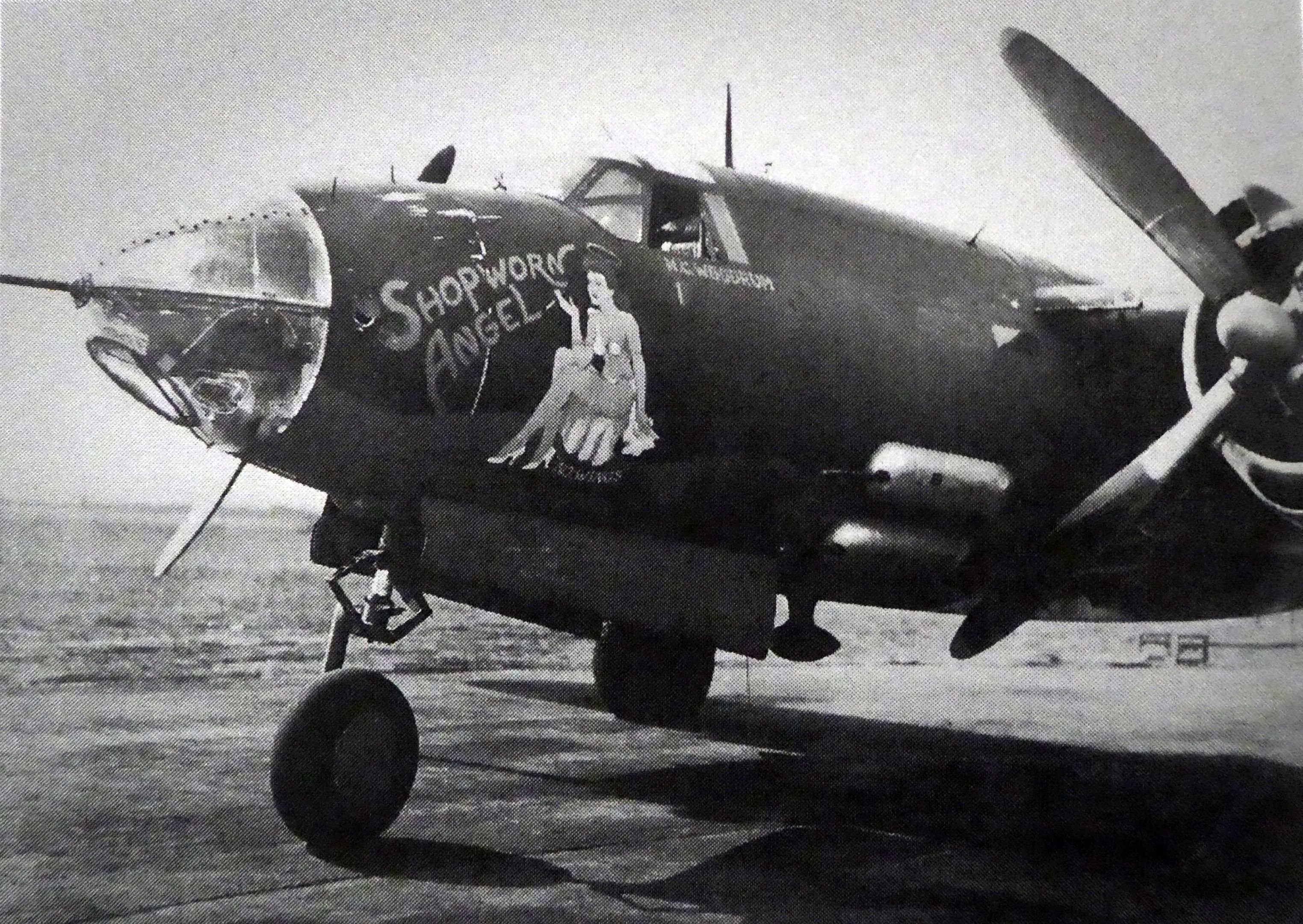 Le B-26 marauder américain Shopworn Angel avait participé à un raid pour détruire le pont de Sartrouville quand il a été abattu par la défense antiaérienne allemande. DR