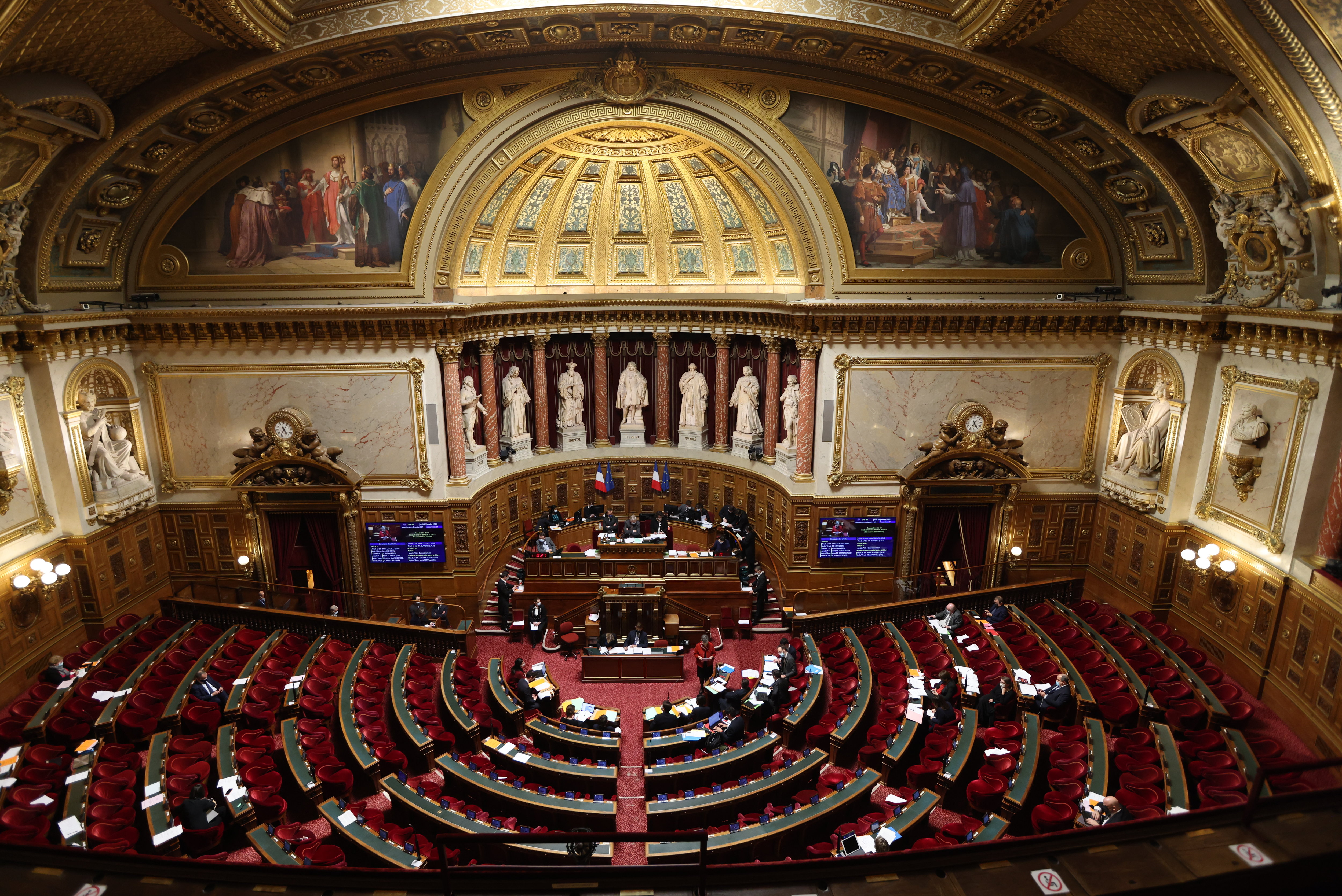 Les sénateurs ne sont pas toujours présents à chaque séance. LP/Arnaud Journois